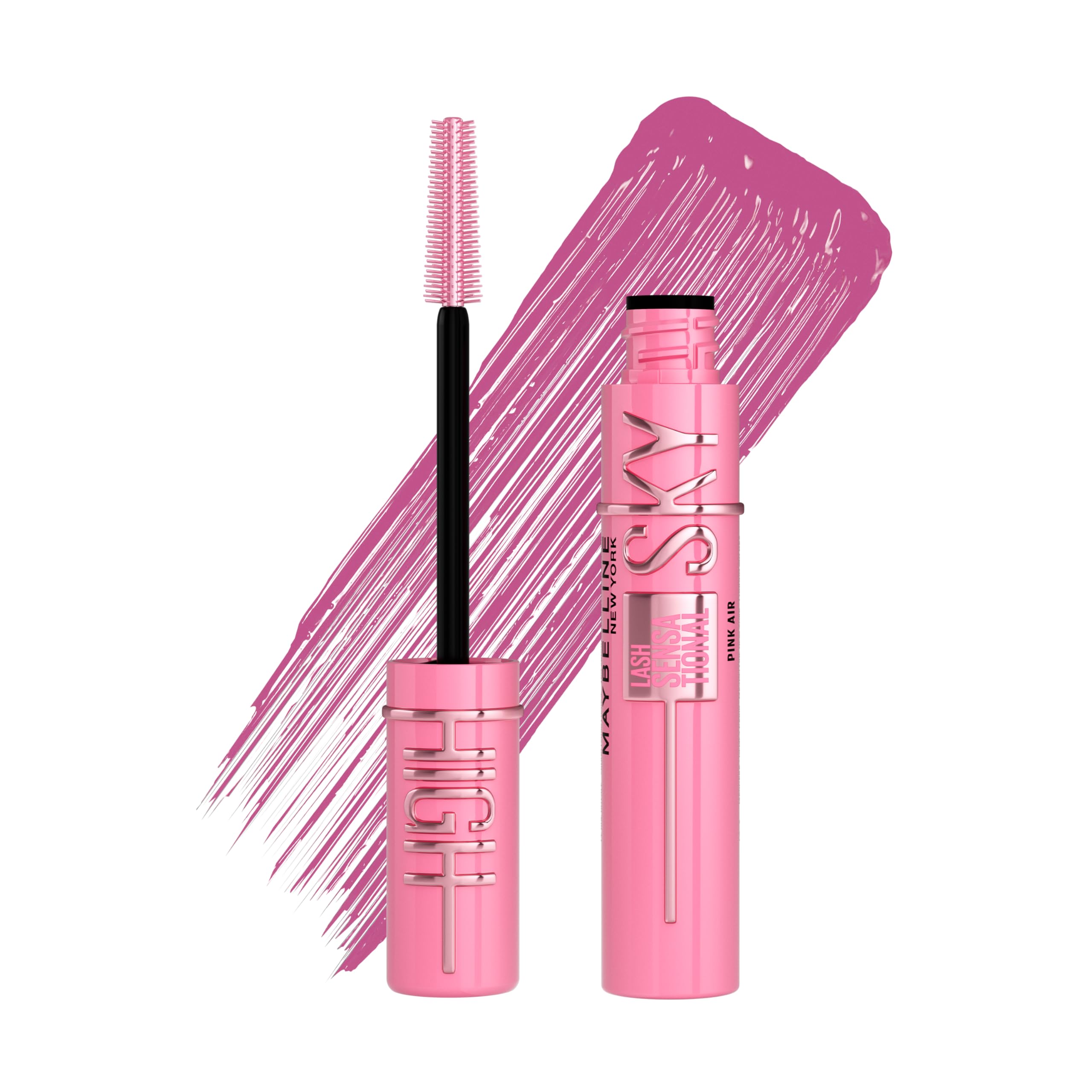 Maybelline New York Lash Sensational Sky High Mascara, Volumising & Lengthening Mascara, Washable Flake-Free Formula Infused with Bamboo Extract & Fibres, 7 ml, Shade: Brown Halalzen