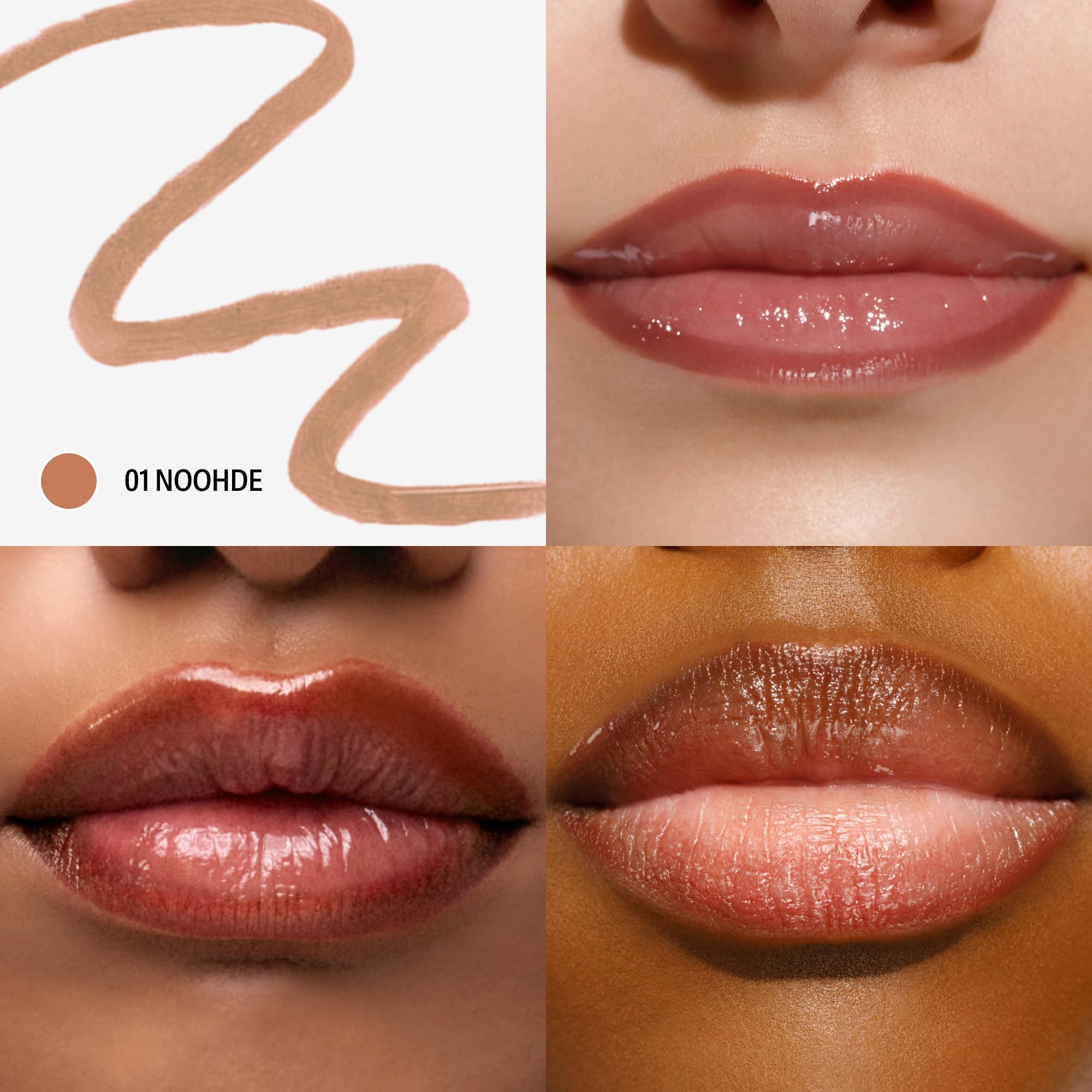 Sacheu Lip Liner STAY-N Peel Off Lip Stain - Long Lasting Waterproof Lip Tint with Hyaluronic Acid & Vitamin E – Transfer Proof Matte Finish, Vegan & Cruelty-Free (Deep Bundle) Halalzen