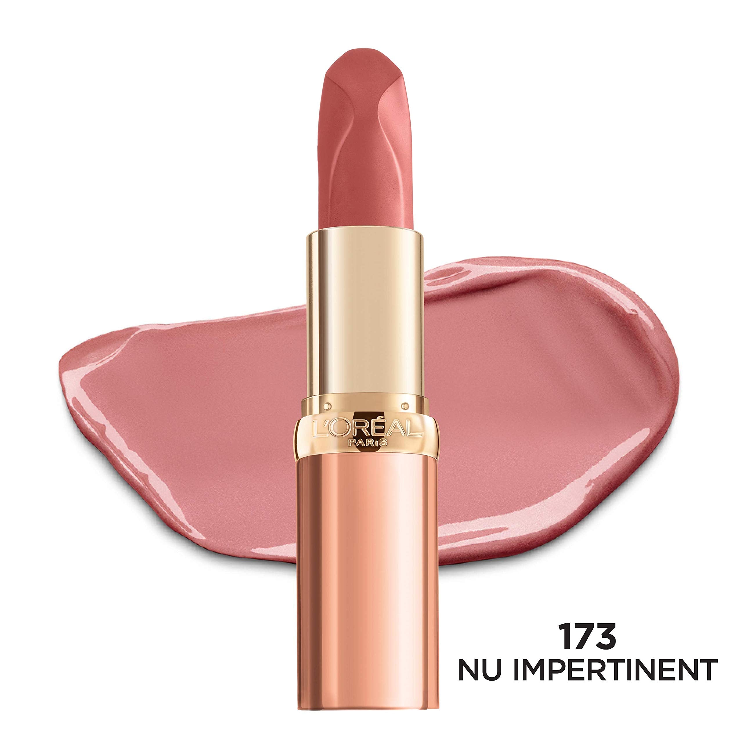 L'Oreal Paris Colour Riche Original Creamy, Hydrating Satin Lipstick with Argan Oil and Vitamin E, Fairest Nude, 1 Count