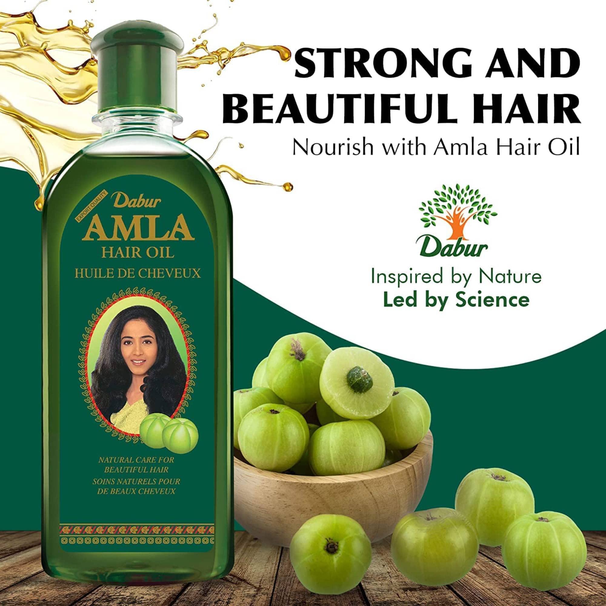 Dabur Amla Hair Oil - 200ml | For Strong, Long and Thick hair | Nourishes Scalp | Controls Hair Fall, Strengthens Hair & Promotes Hair Growth