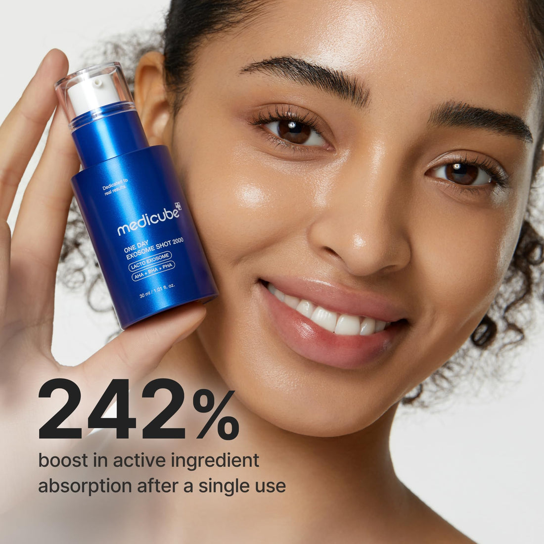 medicube Exosome Shot Zero 2,000 PPM Spicule Facial Serum | Liquid Skin Booster Serum | Exosome, AHA+BHA+PHA | Pore Care, Dead Skin Cells, Skin Texture | Korean Skincare, 1.01 fl.oz Halalzen