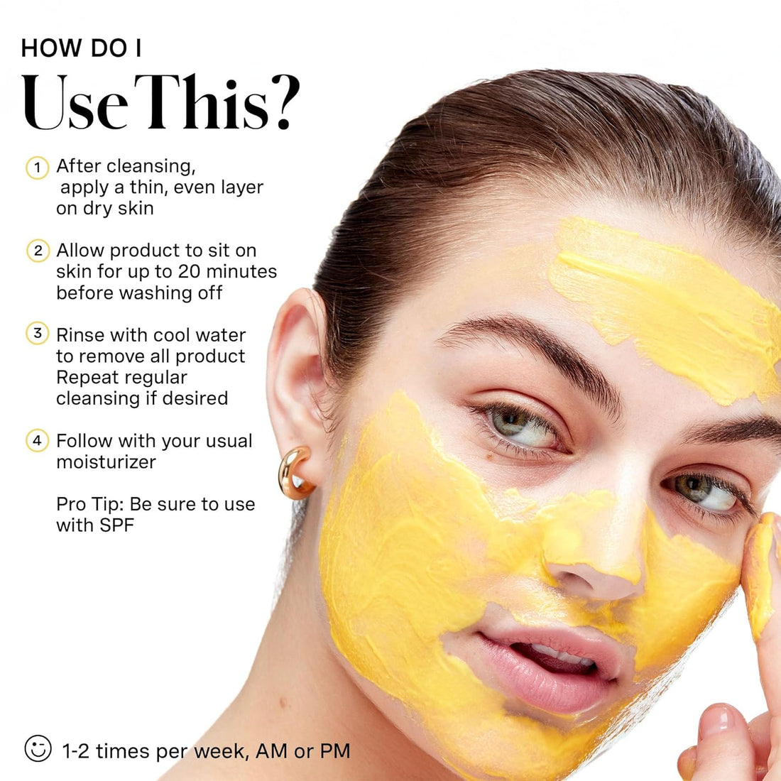 Kate Somerville Mega-C 30% Vitamin C Brightening Facial Mask – Clinic-Grade Treatment to Brighten, Even Skin Tone & Firm, 2 Fl Oz Halalzen