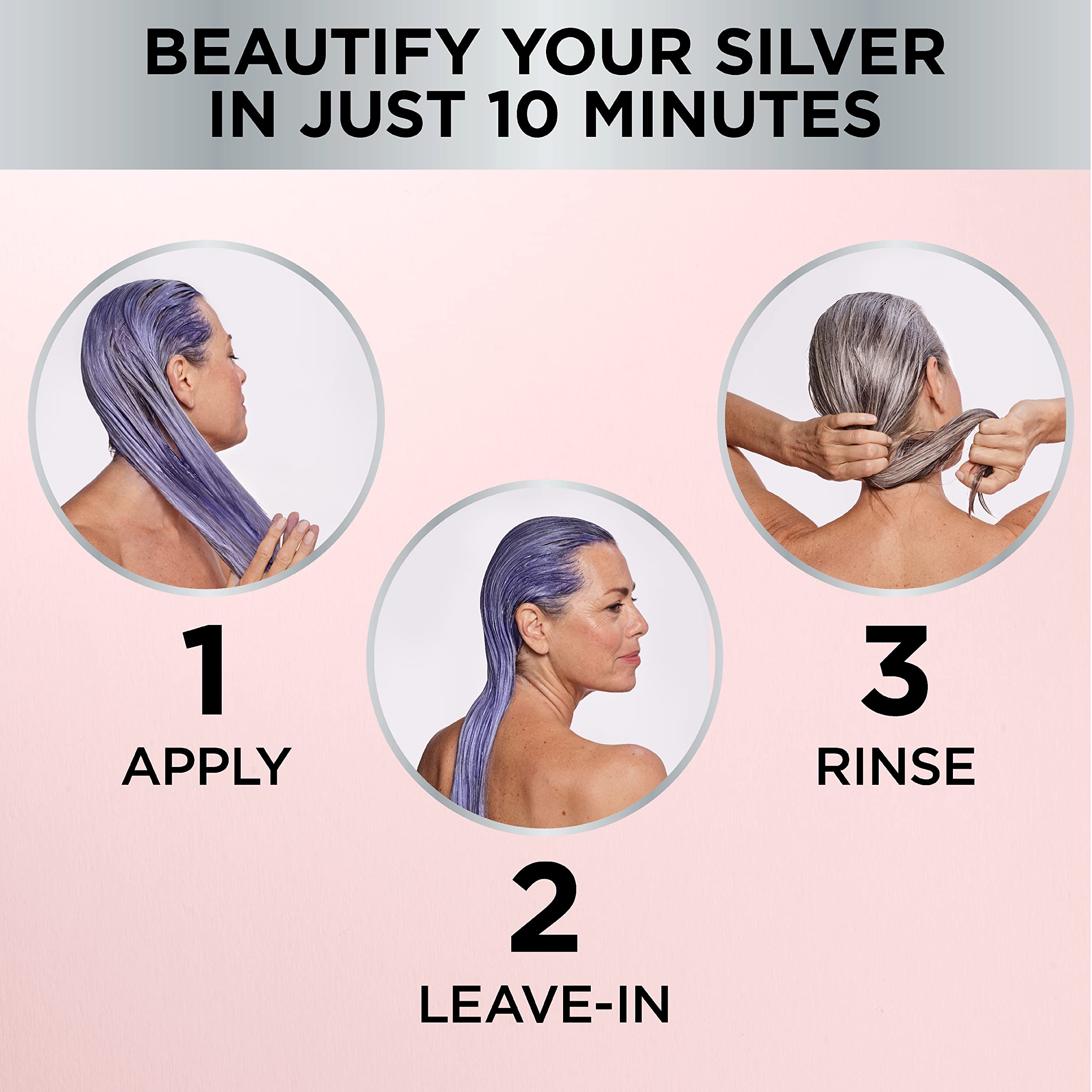 L’Oreal Paris Le Color Gloss One Step In-Shower Toning Hair Gloss for Bleached Hair, Neutralizes Brass, Conditions & Boosts Shine, Platinum Pearl, 4 Ounce