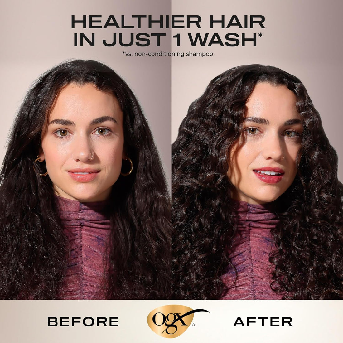 OGX Coconut Milk Nourishing Hair Bundle, Hydrating Shampoo (1x 577ml) and Conditioner (1x 577ml), Immediate Softness from 1st Use, Sulfate Free Surfactants for Dry and Damaged Hair Halalzen