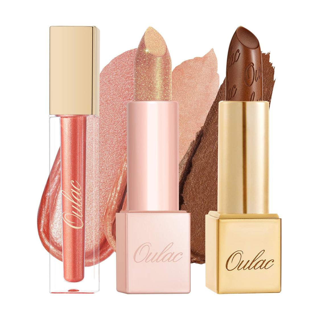 Oulac Metallic Diamond Shine Liquid Lip Gloss - Glitter Glossy for Lip & Eye, Long Lasting 24H + & Waterproof, Lightweight Lip Stain, 3D Metallic Finish, No Transfer, Vegan, 4.5ml,MD05 Loose Control Halalzen