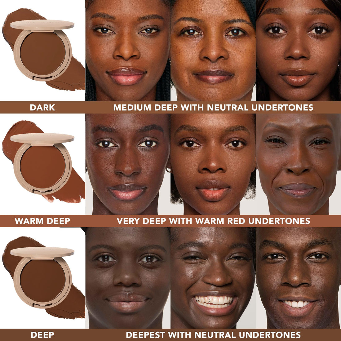 No Makeup Makeup Foundation, Weightless Cream-Balm Formula Conceals, Corrects and Camouflages with Skin-Tone Adaptive Flexshade Technology, Buildable, Long-Lasting, Cruelty-Free, Vegan, Golden Tan