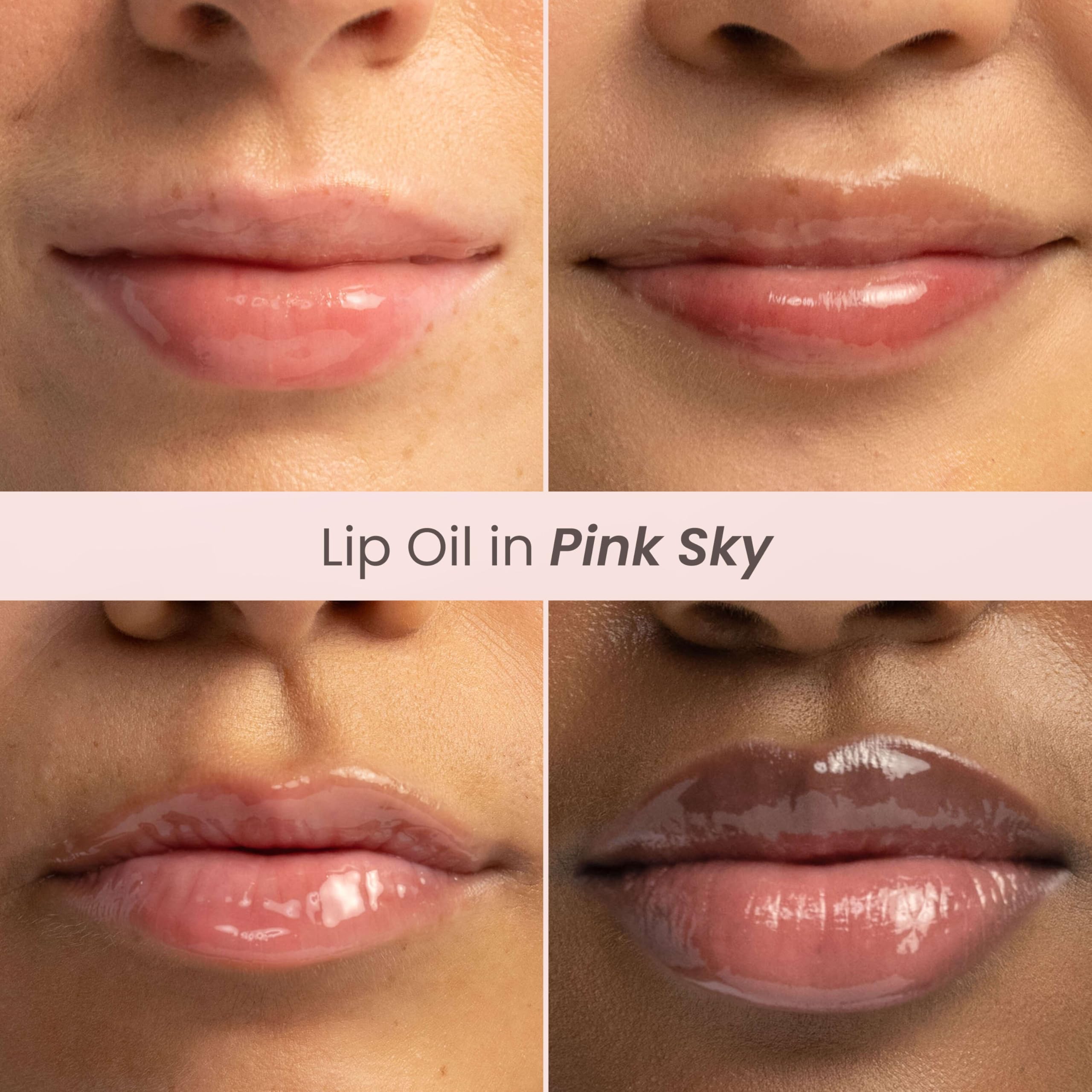 Burt's Bees Lip Oil Clear Day, Instant Hydration, Nourishes and Softens Lips, Tint Free, High Shine Finish, Responsibly Sourced Jojoba Oil, Non Sticky, Wand Applicator, 0.15 Ounce Halalzen