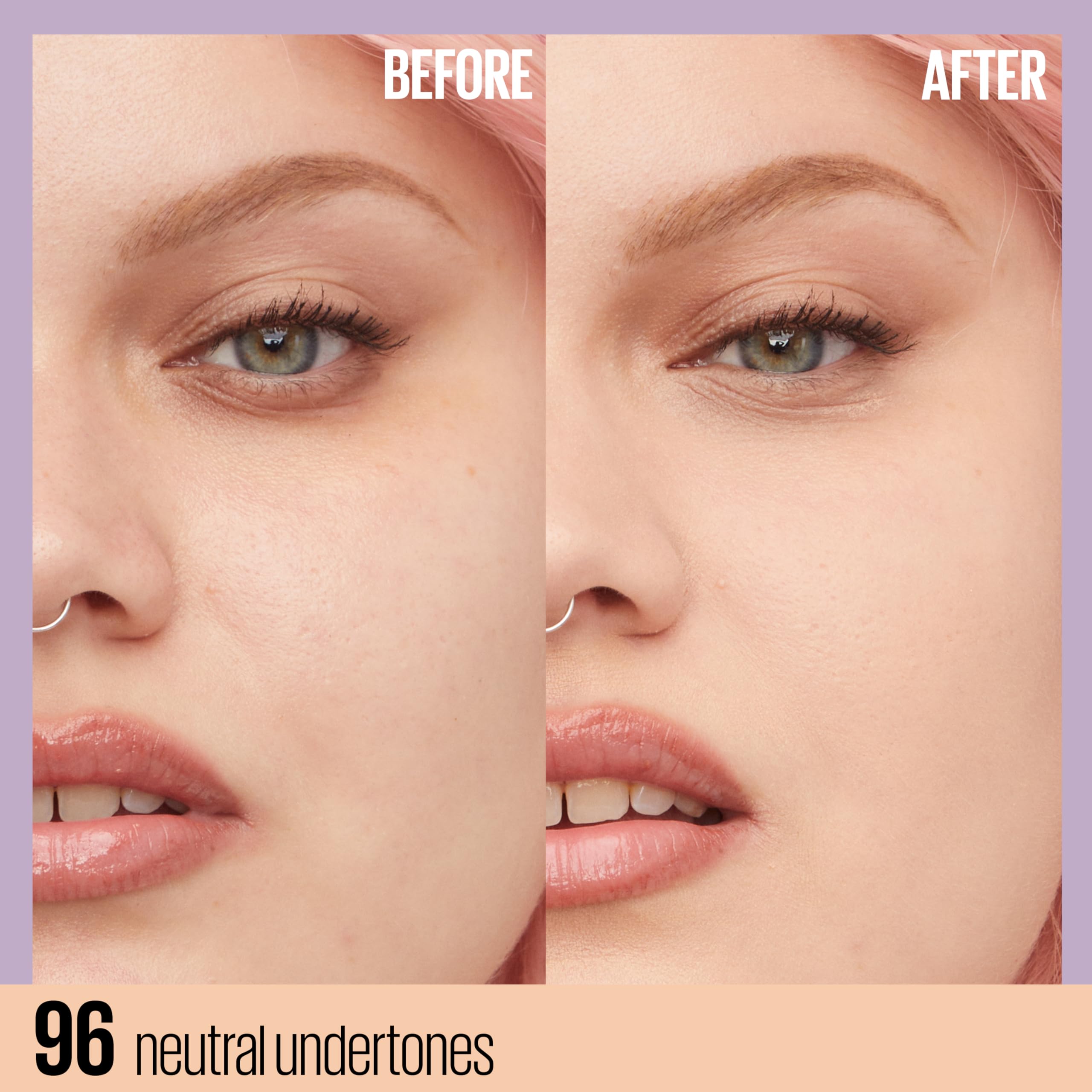 Maybelline New York Super Stay up to 30HR Lumi-Matte Foundation, Medium-Full Coverage, Vegan Formula*, Amino Acids, Niacinamide, Vitamin E, All Day Wear - Shade: 118 Halalzen
