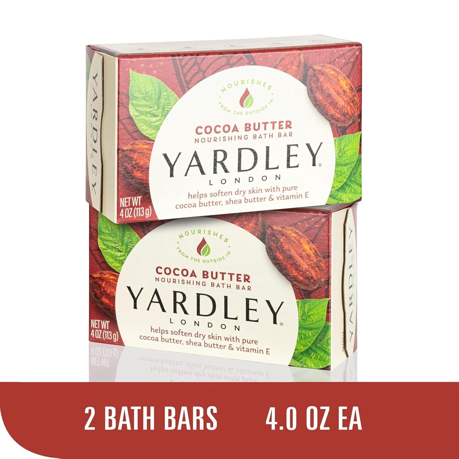 Yardley London Seifenbadriegel-Paket - 10 Riegel: English Lavender, Hafer und Mandel, Aloe und Avocado, Kakaobutter, Zitronenverbene 4,25 Unzen Riegel (10er-Pack, je zwei Stück)