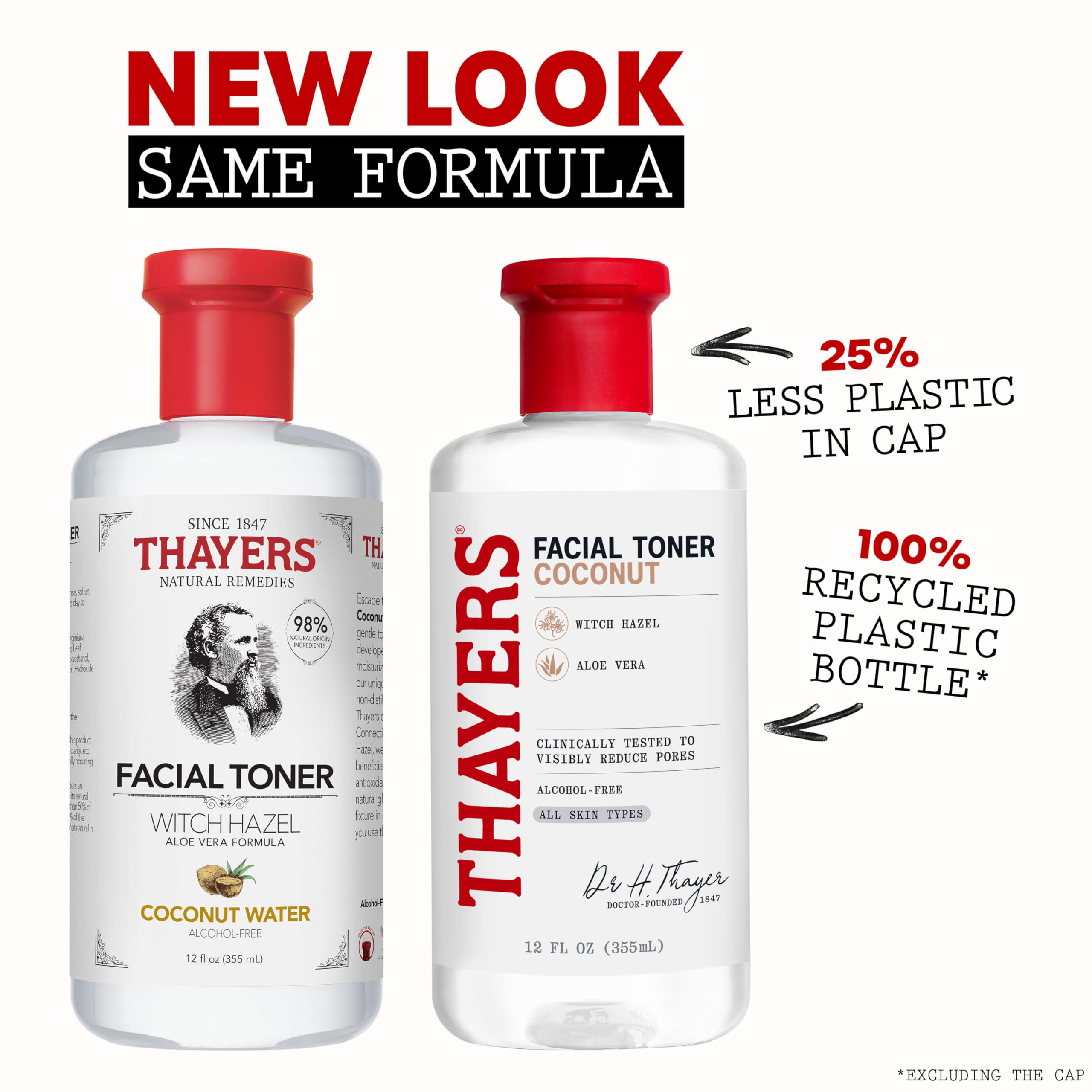 Thayers Witch Hazel Facial Gentle Rose Petal Toner Lotion with Organic Aloe Vera, All Day Hydration, Redue Pores & Improve Skin Texture, Vegan & Alcohol Free, 355ml