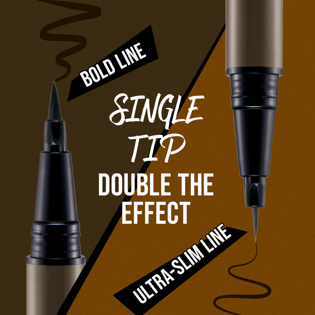 Liquid Precision Eyeliner Pen, Waterproof & Smudge-Proof, Long-Lasting Black Eye Liner, Fine & Bold Lines, 0.5g Halalzen