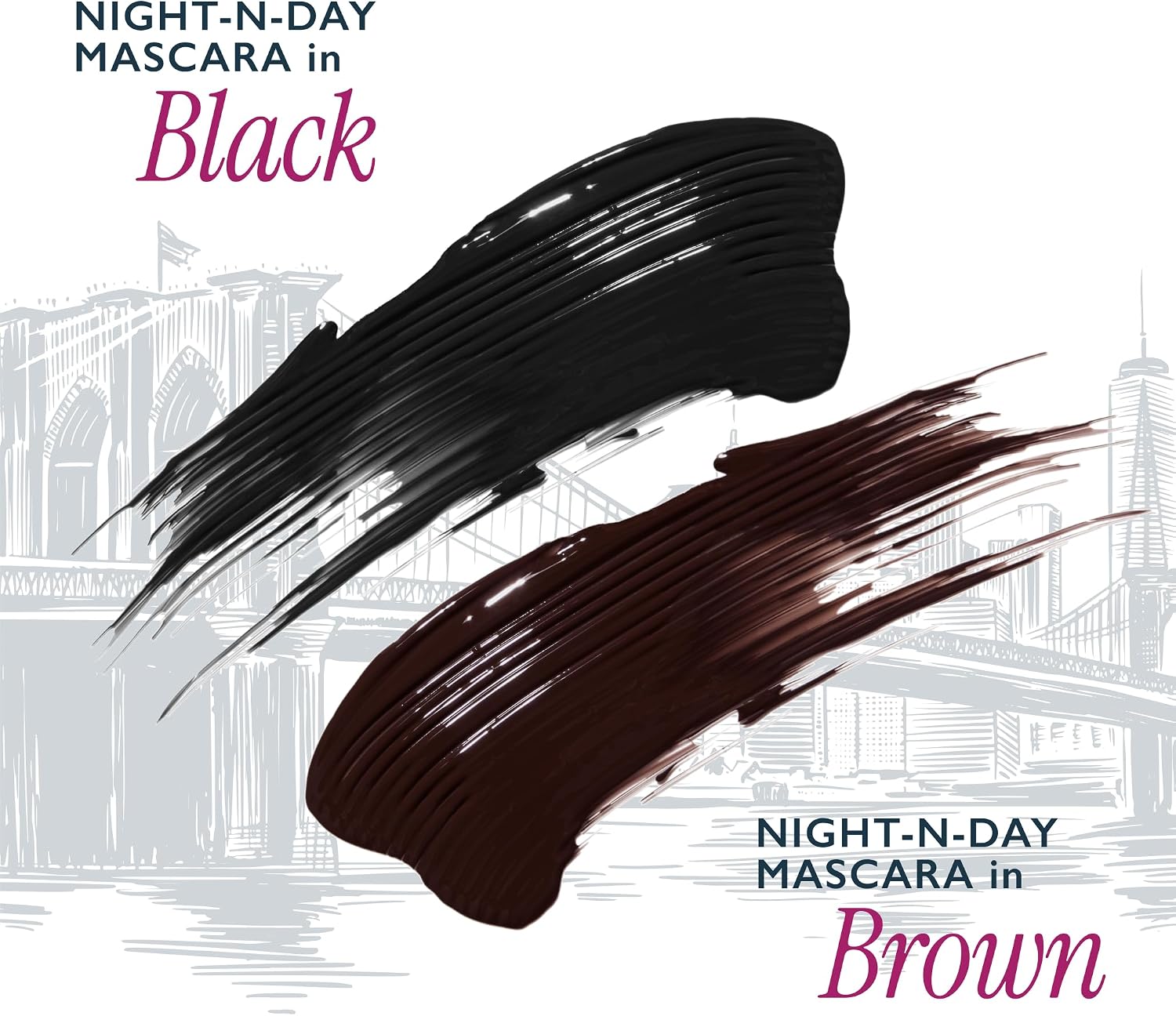 LAURA GELLER NEW YORK Night-N-Day Magnifying Mascara Kit, Holiday ’25 – Black & Brown Duo for Length, Lift & Definition – Buildable, Clump-Free Formula for Natural Day Looks & Bold Night Glam Halalzen