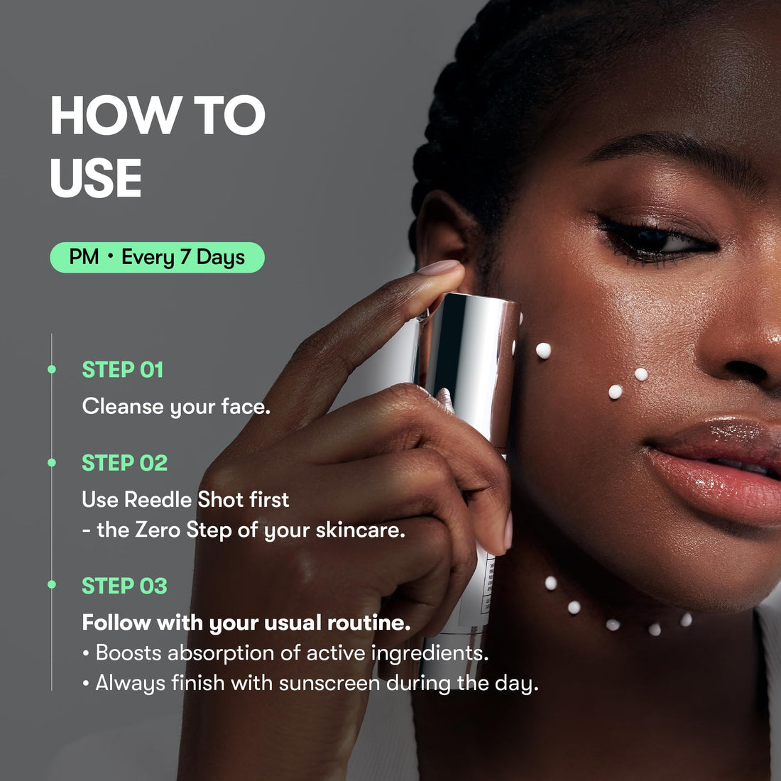VT COSMETICS CICA Reedle Shot 300, Spicule Microneedling Serum for Pore Care & Exfoliation, Exosome & Centella Asiatica for Glass Skin, Smooth Skin Texture, Korean Skin Booster (1.69 Fl Oz / 50ml) Halalzen