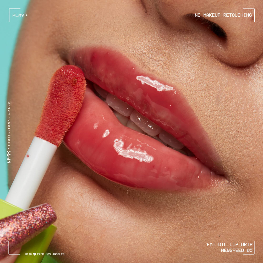 NYX PROFESSIONAL MAKEUP Fat Oil Lip Drip, Moisturizing Lip Oil Gloss, Vegan Tinted Formula, Up to 12 HR Hydration - My Main (Clear) Halalzen