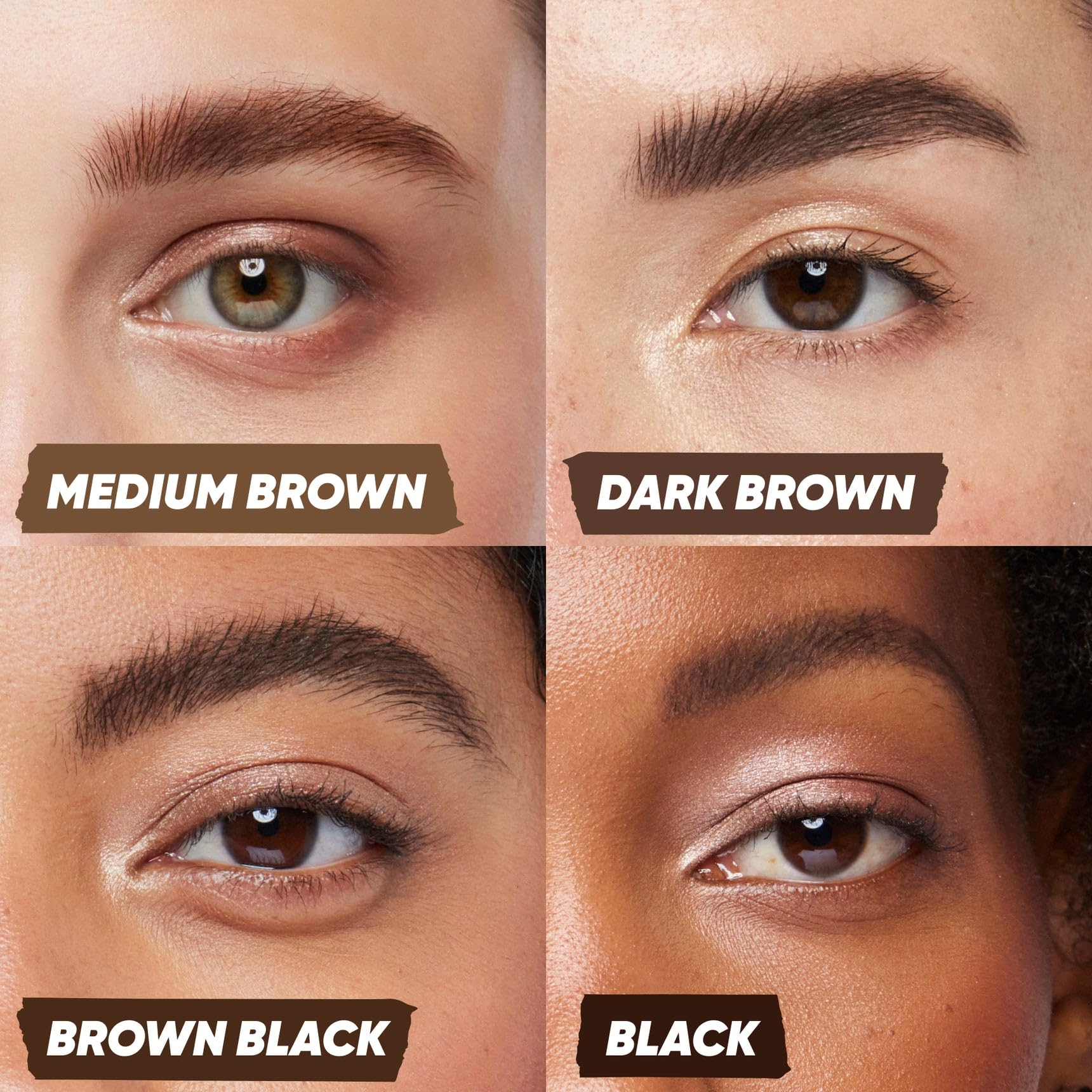 Kosas Air Brow Tinted Eyebrow Gel – Volumizing Brow Gel with Flexible Long-Lasting Hold, Soft Brown