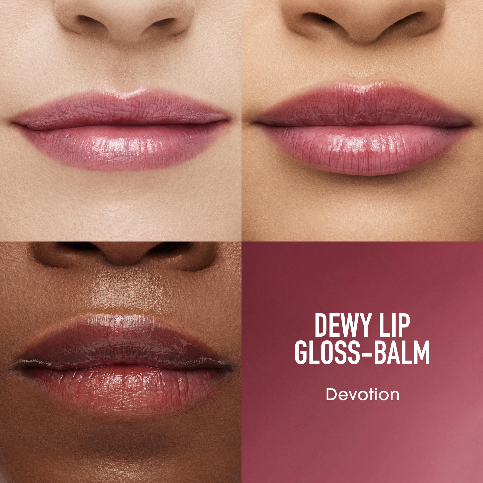 bareMinerals Dewy Lip Gloss-Balm - Hydrating Lip Gloss + Tinted Lip Balm Hybrid, Shine Finish + 24HR Hydration, For Soft + Smooth Lips, Non-Sticky, Vegan Halalzen