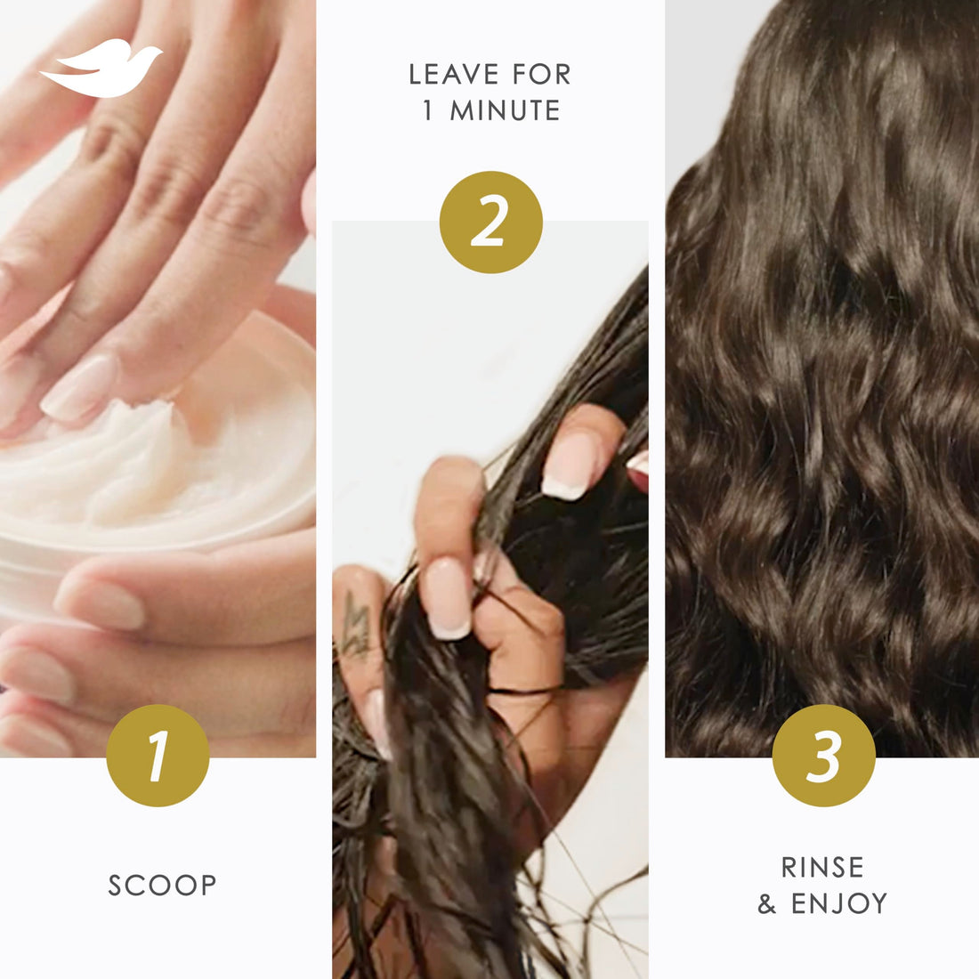 Dove Hair Intensive Repair 10in1 Serum Mask for Damaged Hair with Bio-Protein Care Technology and Amino Serum 9.2 fl oz Halalzen
