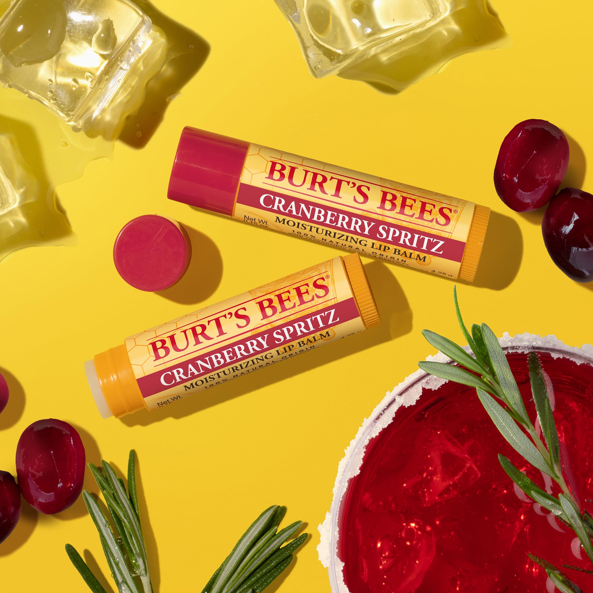 Burt’s Bees Lip Balm Gift Set, Cinnamon Apple Crisp, Vanilla Bean, Peppermint, Lip Balm Multipack, 100% Natural Origin, 3x4.25g Halalzen