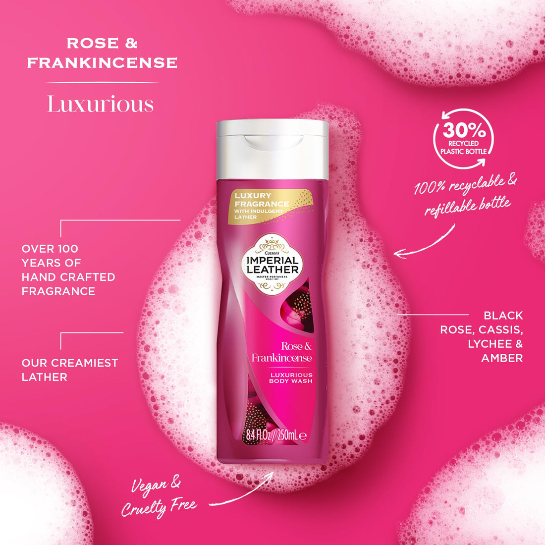 Imperial Leather Body Wash Cotton Flower & Vanilla 250ml