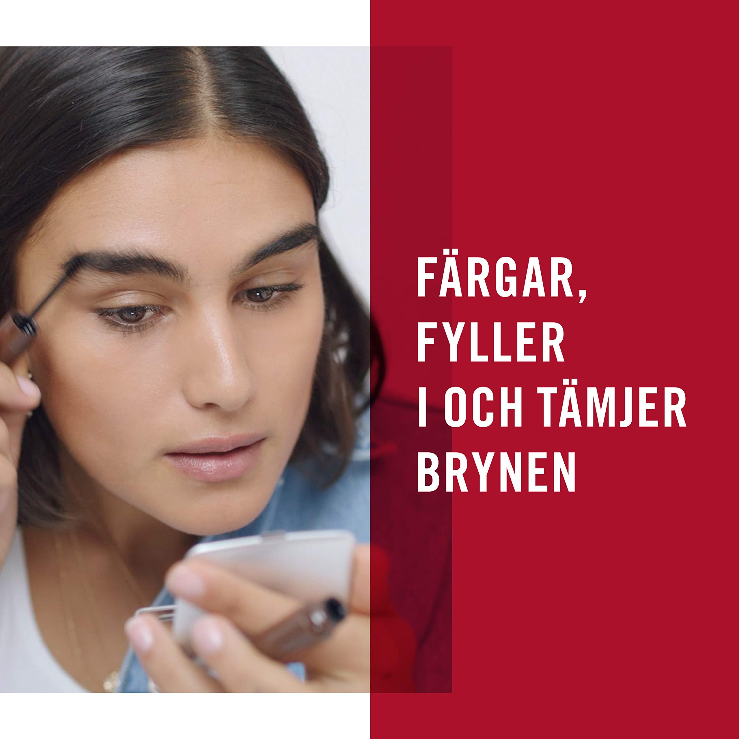 Rimmel London Wonderâ€™Full Brow 24HR Waterproof Brow Gel, with Fibres for Plump Thick Brows, Dark, 4.5 ml (Pack of 1)
