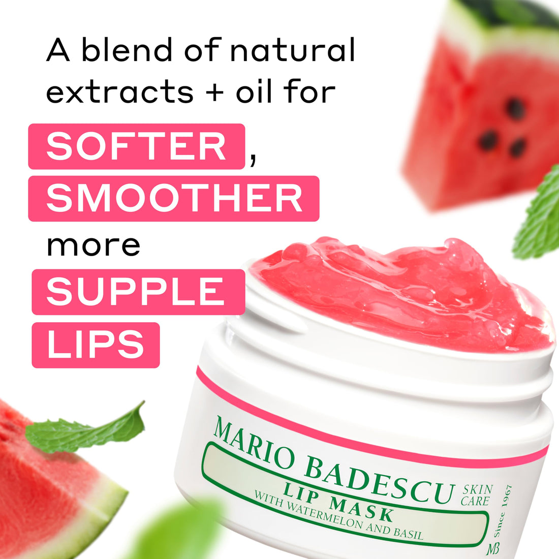 Mario Badescu Lip Mask, Overnight Lip Treatment Enriched With Skin Softening Coconut Oil and Hydrating Shea Butter Halalzen