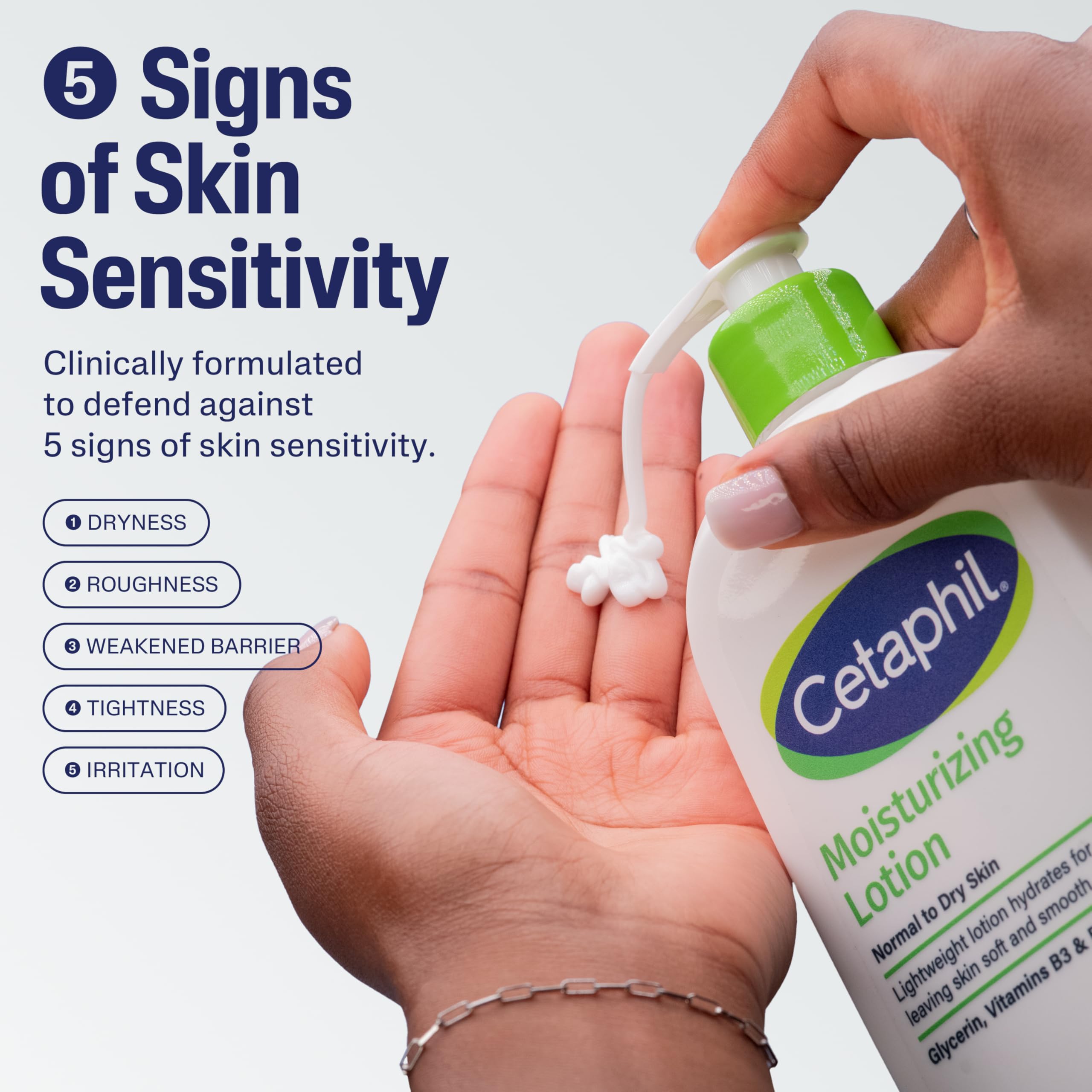 Cetaphil Face & Body Moisturizer, Hydrating Moisturizing Lotion for All Skin Types, Suitable for Sensitive Skin, NEW 20 oz, Fragrance Free, Hypoallergenic, Non-Comedogenic Halalzen