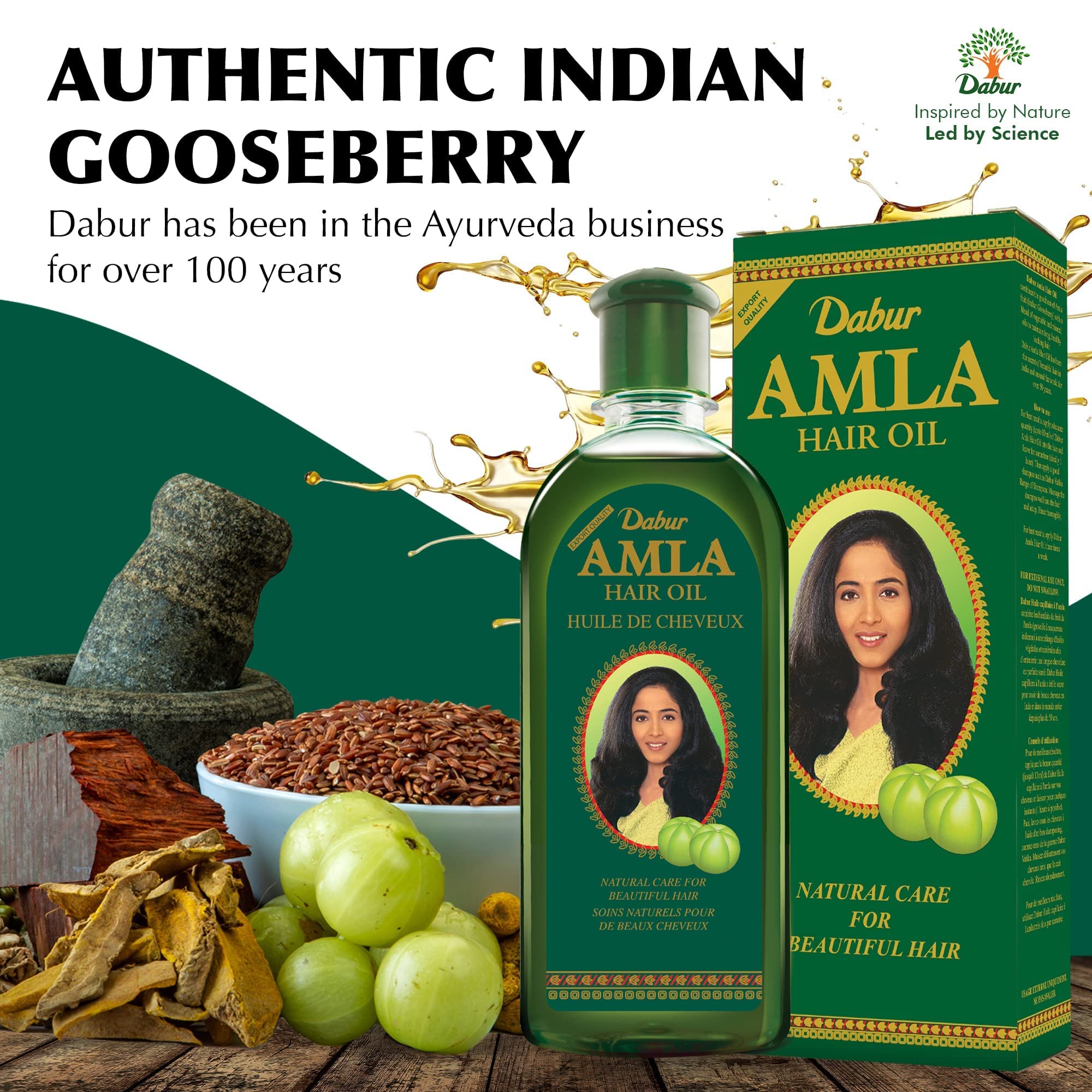 Dabur Amla Hair Oil - 200ml | For Strong, Long and Thick hair | Nourishes Scalp | Controls Hair Fall, Strengthens Hair & Promotes Hair Growth