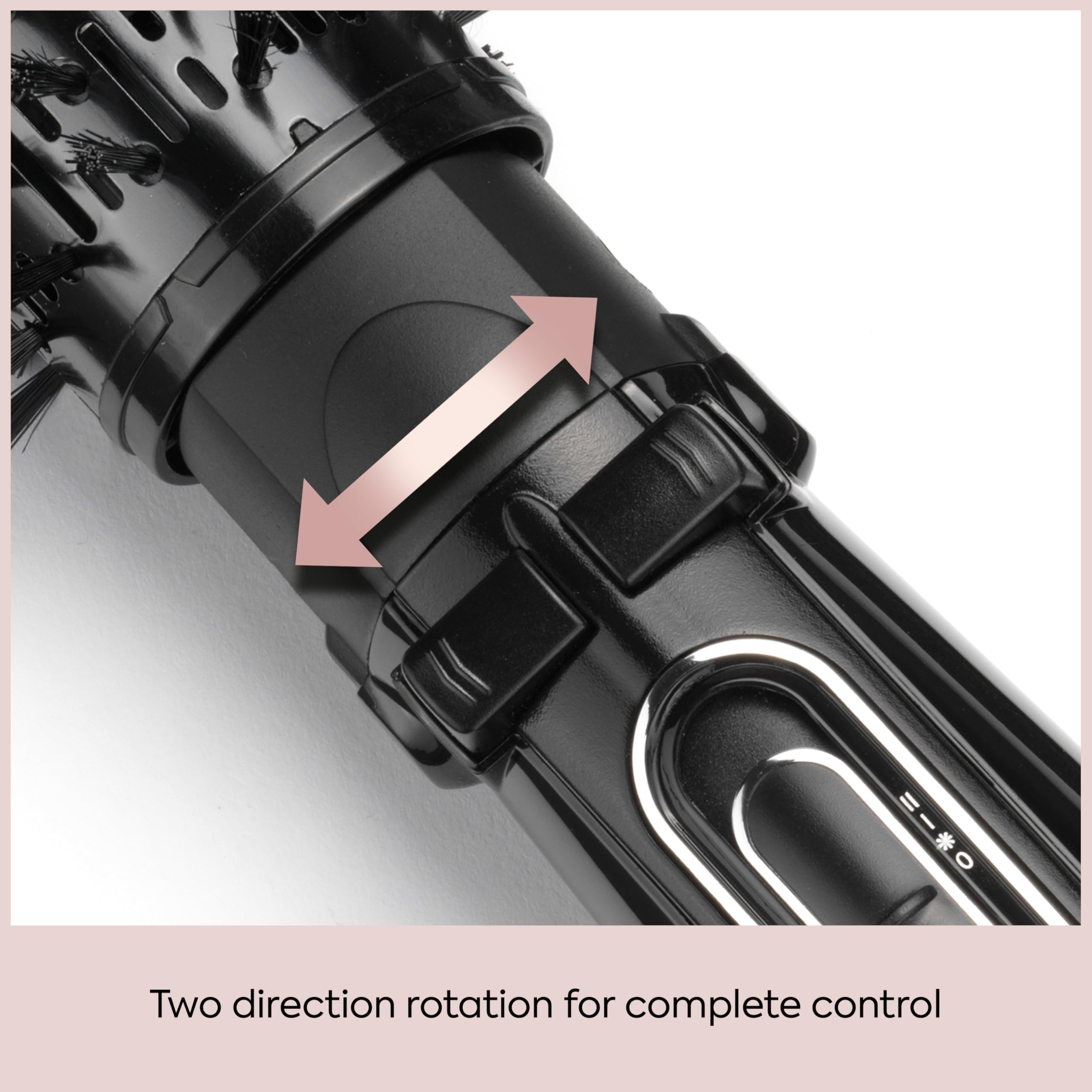 BaByliss Big Hair Rotating Hair Dryer Brush - Dry and Style in One Step, 2 Speeds & Alternating Directions, Ionic Frizz-Control, 50mm Barrel, Black, 2885U Halalzen