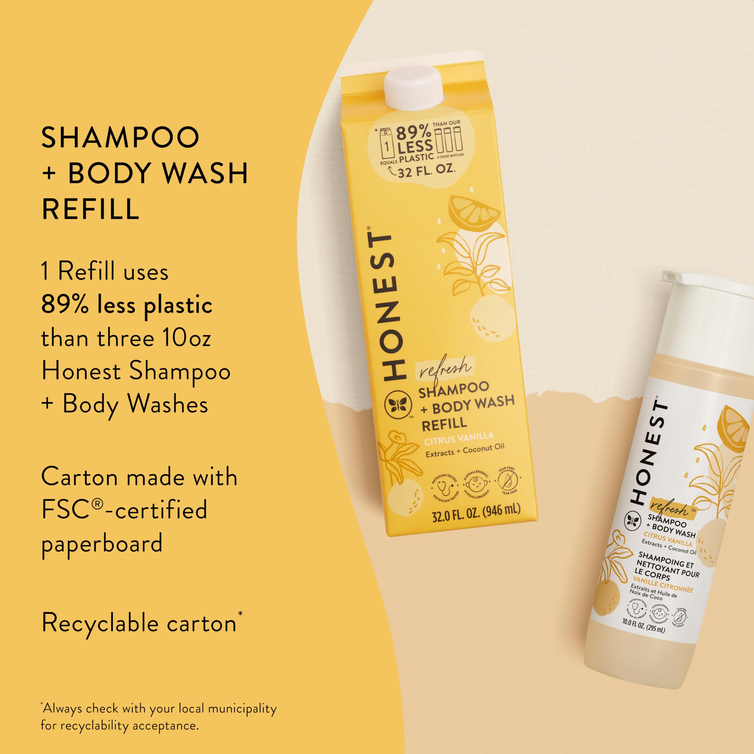 The Honest Company 2-in-1 Cleansing Shampoo Body Wash Gentle for Baby, Naturally Derived, Tear-free, Hypoallergenic, Lavender Calm, 18 fl oz Halalzen