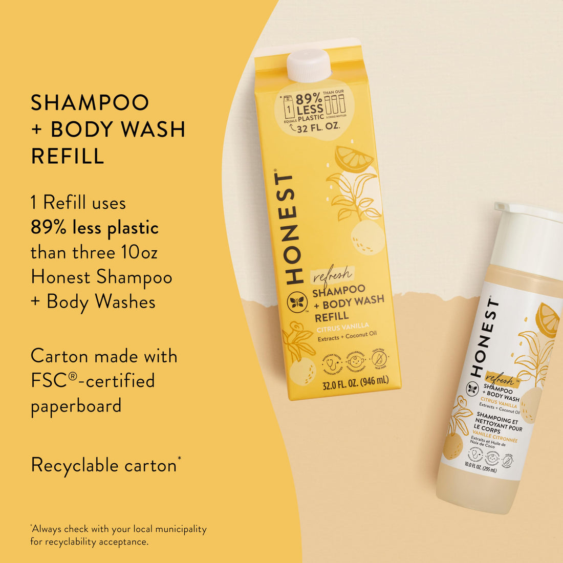 The Honest Company 2-in-1 Cleansing Shampoo Body Wash Gentle for Baby, Naturally Derived, Tear-free, Hypoallergenic, Lavender Calm, 18 fl oz Halalzen