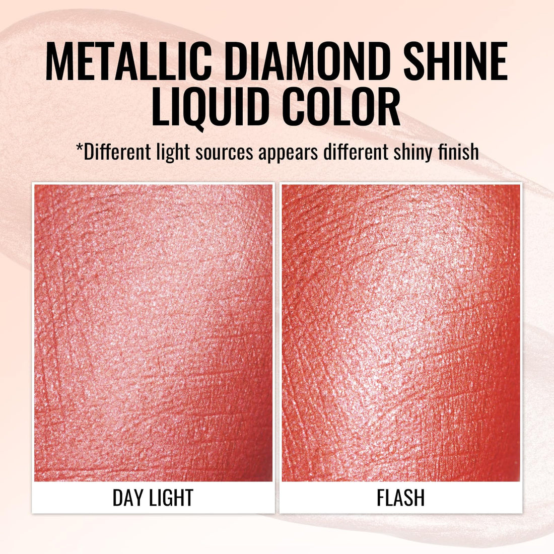 Oulac Metallic Diamond Shine Liquid Lip Gloss - Glitter Glossy for Lip & Eye, Long Lasting 24H + & Waterproof, Lightweight Lip Stain, 3D Metallic Finish, No Transfer, Vegan, 4.5ml,MD05 Loose Control Halalzen