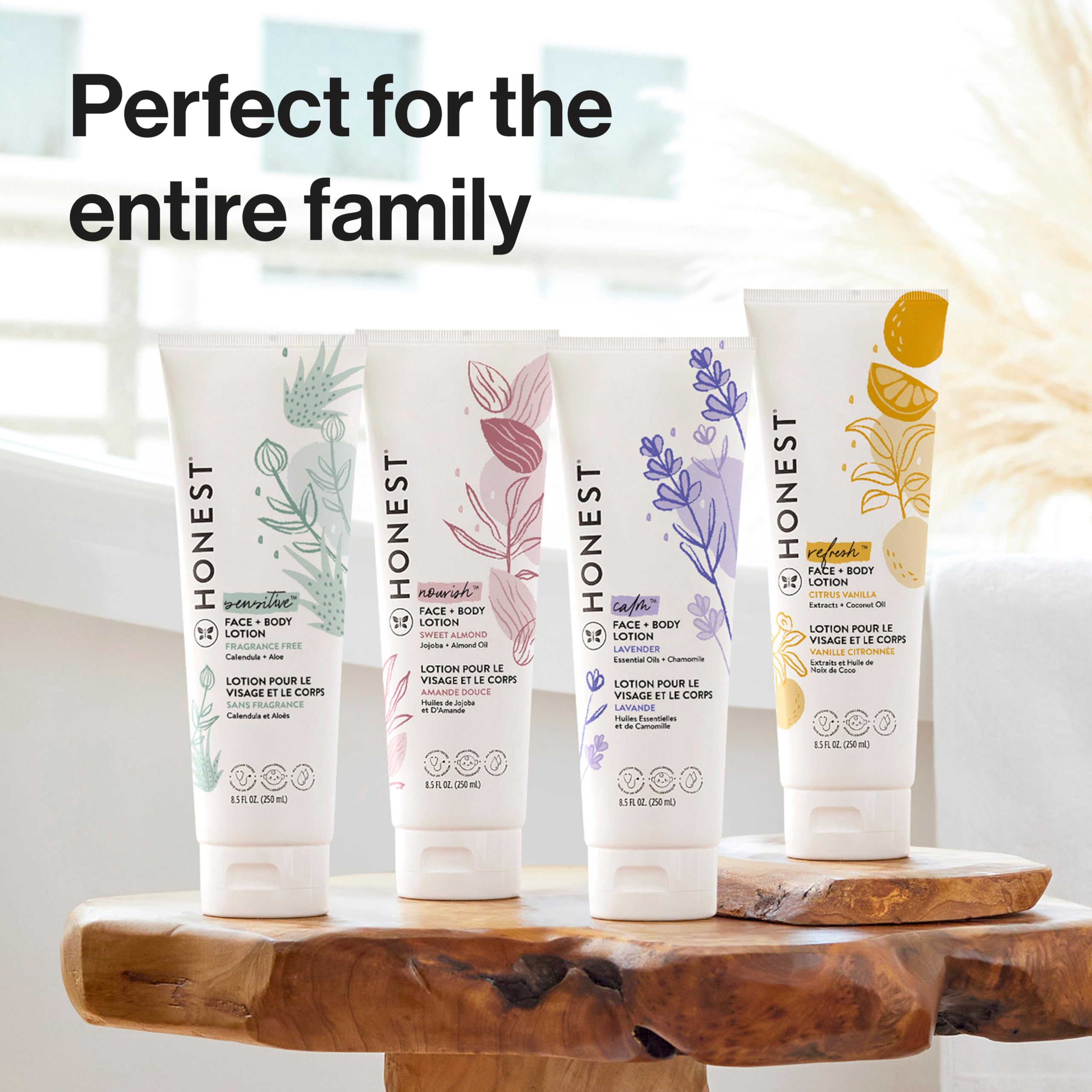 The Honest Company Hydrating Face Body Lotion, Fast Absorbing, Naturally Derived, Hypoallergenic, Lavender Calm, 8.5 fl oz Halalzen