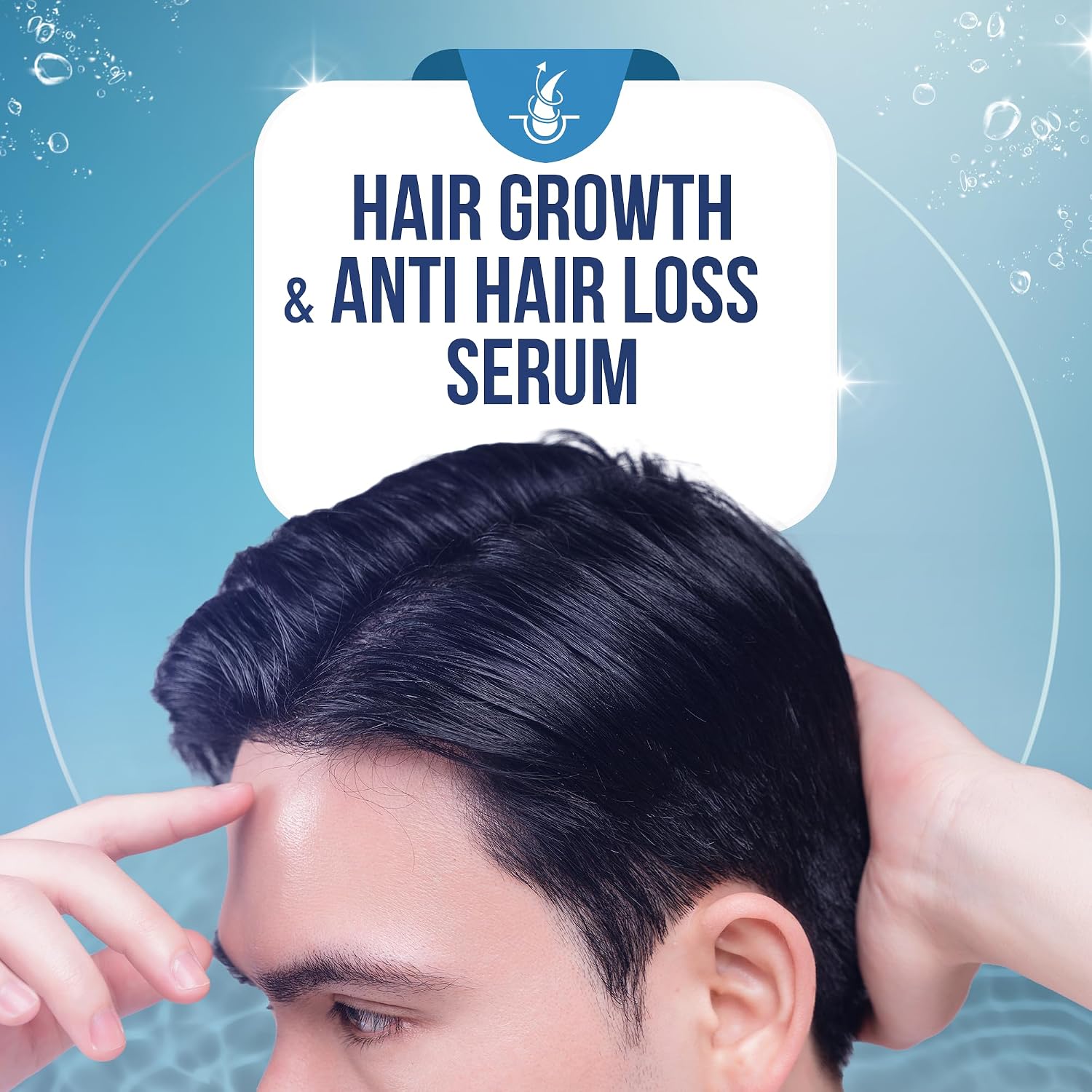 Hair Serum for Hair Loss & Thinning Hair – Natural Vegan Hair Growth Treatment with Panthenol, Vitamin E & Allantoin – Sulfate Free Scalp Soothing Leave-In Serum for Men & Women
