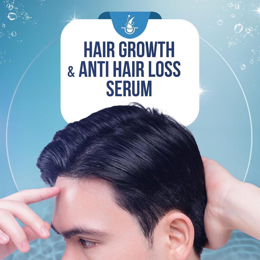 Hair Serum for Hair Loss & Thinning Hair – Natural Vegan Hair Growth Treatment with Panthenol, Vitamin E & Allantoin – Sulfate Free Scalp Soothing Leave-In Serum for Men & Women