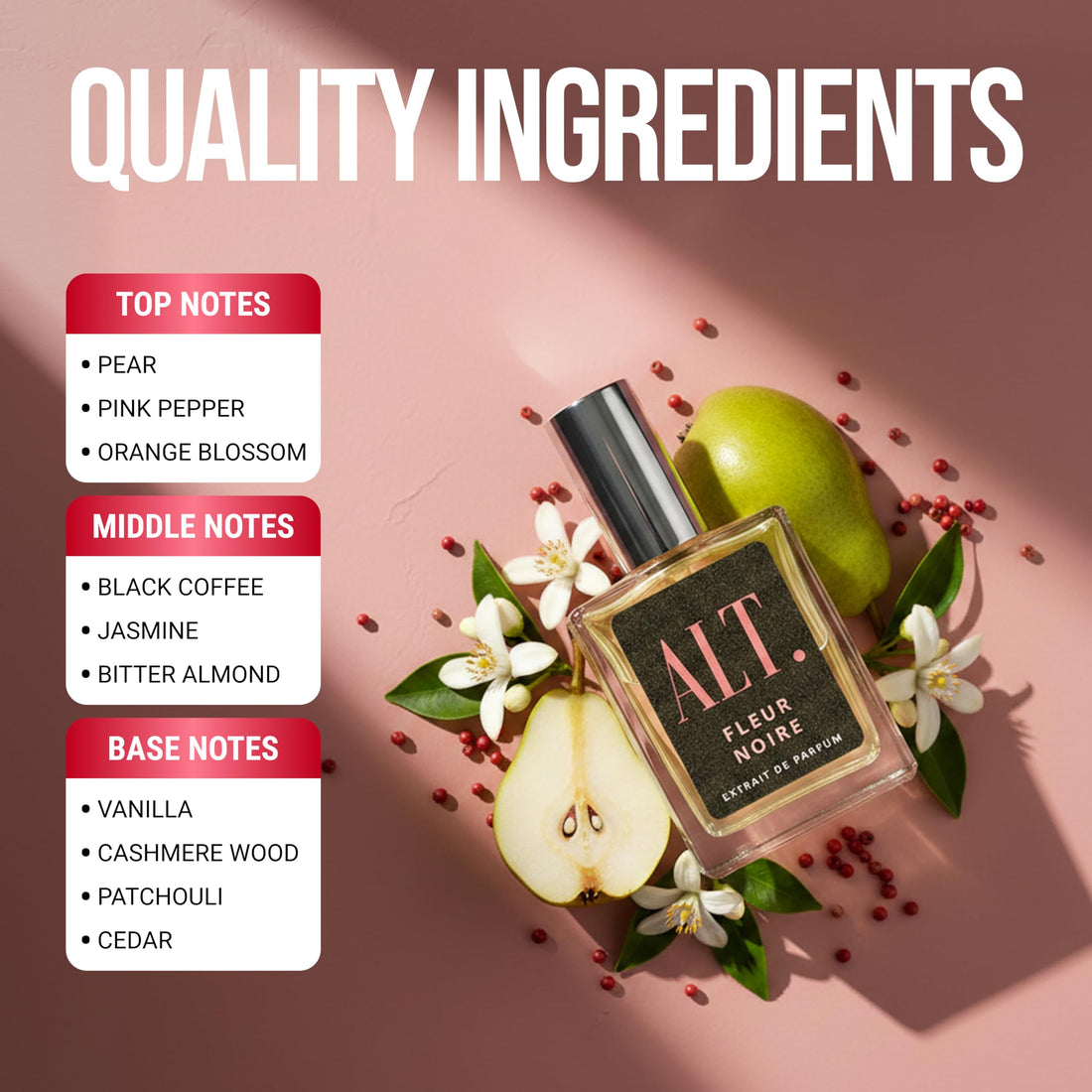 ALT. FRAGRANCES Crystal No. 23 – Inspired by Baccarat Rouge 540, Unisex Perfume, Extrait de Parfum, Long Lasting Perfume for Men & Women with Jasmine, Amberwood & Cedar Notes, 60ml