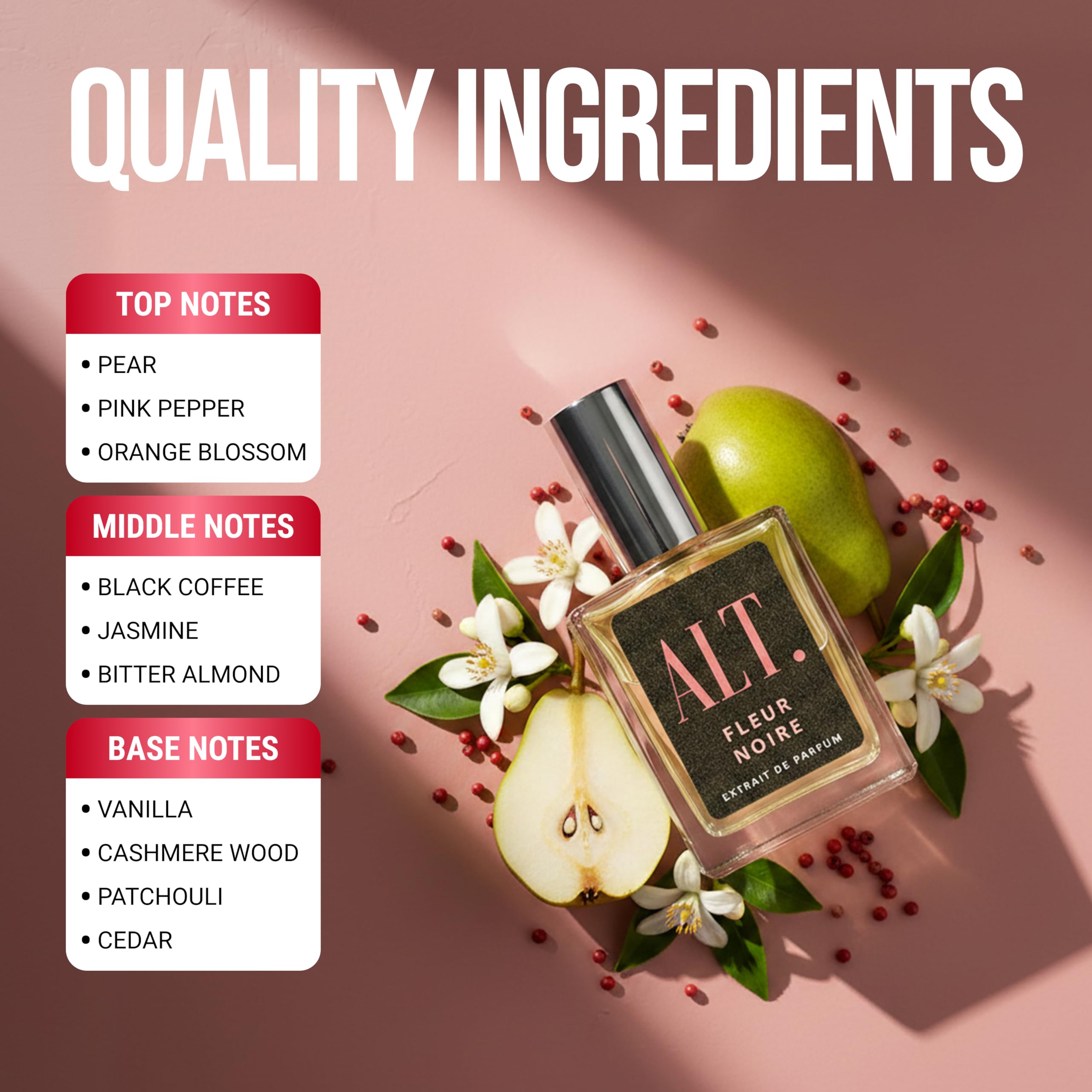 ALT. FRAGRANCES Crystal No. 23 – Inspired by Baccarat Rouge 540, Unisex Perfume, Extrait de Parfum, Long Lasting Perfume for Men & Women with Jasmine, Amberwood & Cedar Notes, 60ml
