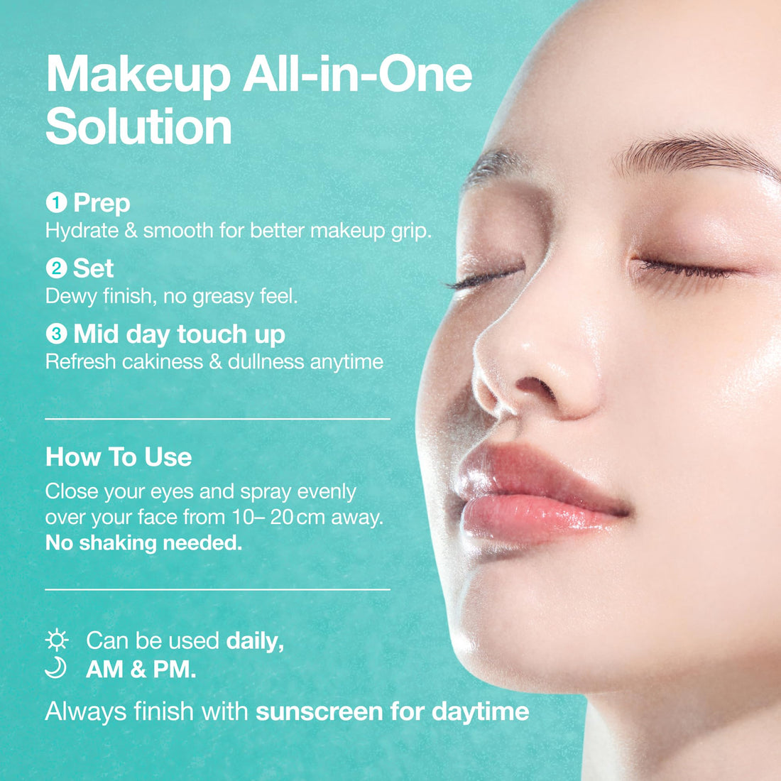 ANUA PDRN Collagen Glow Facial Serum Spray, Hydrating Face Mist, Hyaluronic Acid, dewy glass finish, All Skin Types, Instant Plumping Hydration, Firming Care, Korean Skincare, 3.38 fl oz Halalzen
