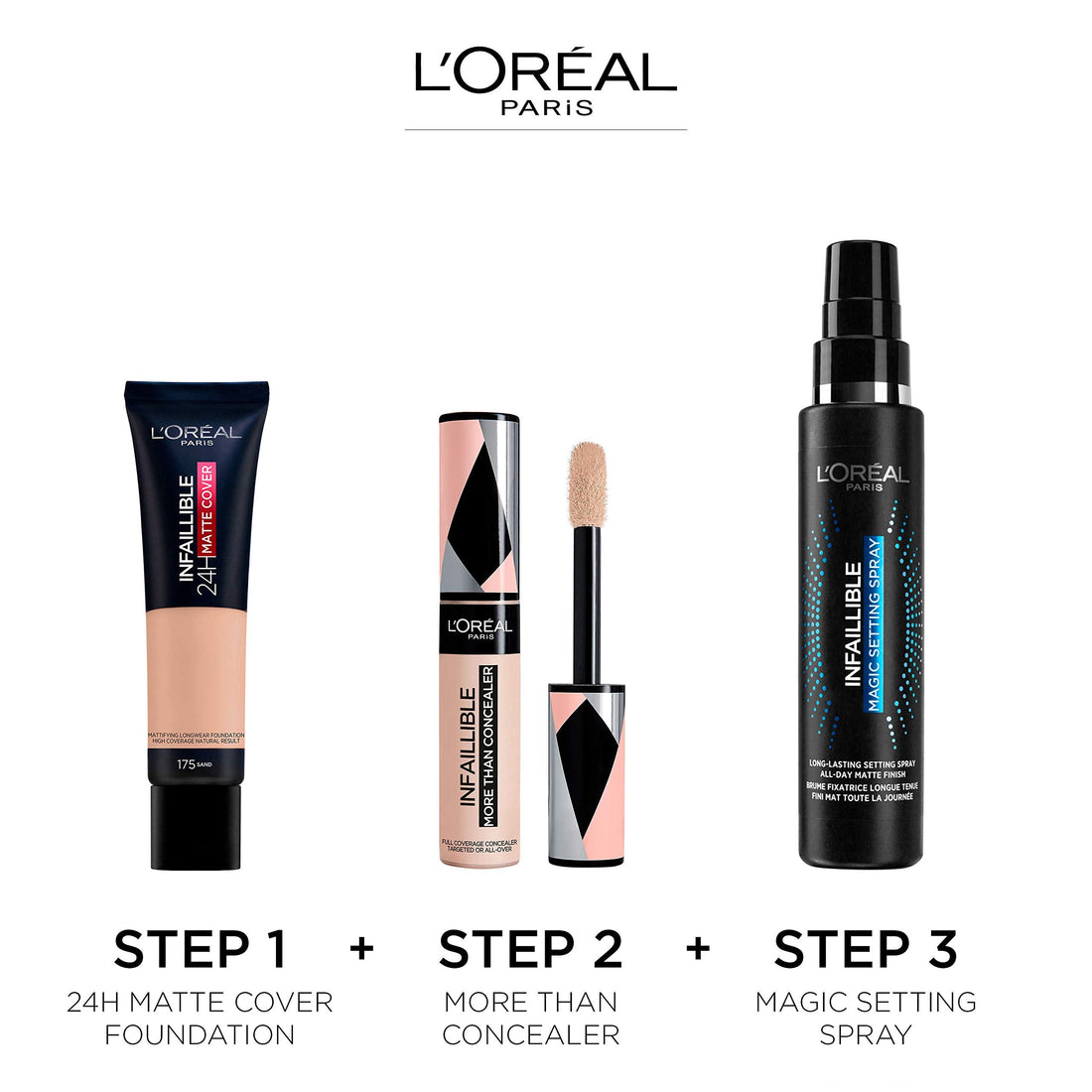 L'Oreal Paris Cover Liquid Foundation, With 4% Niacinamide, Long Lasting, Natural Finish, Available in 20 Shades, SPF 25, Infallible 32H Matte Cover, Shade 110, 30ml Halalzen