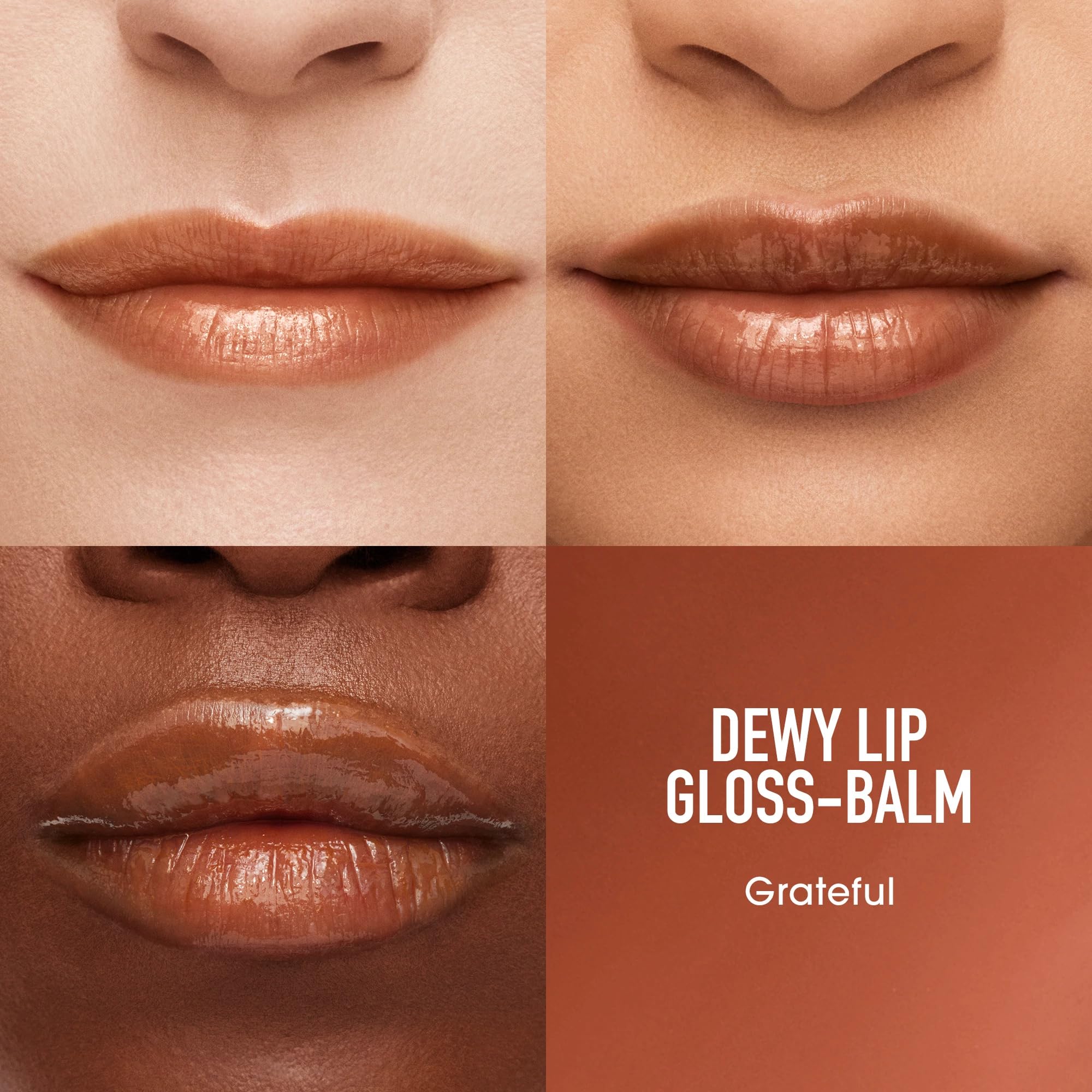 bareMinerals Dewy Lip Gloss-Balm - Hydrating Lip Gloss + Tinted Lip Balm Hybrid, Shine Finish + 24HR Hydration, For Soft + Smooth Lips, Non-Sticky, Vegan Halalzen
