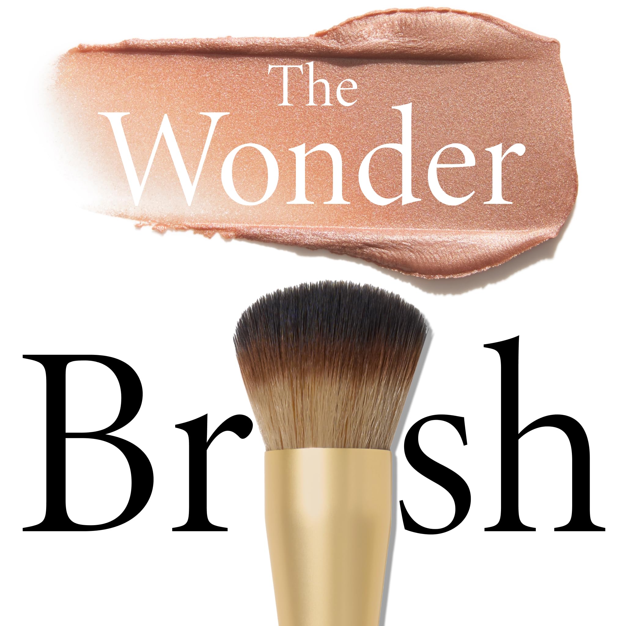 LAURA GELLER NEW YORK Retractable Black Kabuki Brush for Liquid, Cream and Powder Face Makeup With Aluminum Handle Halalzen