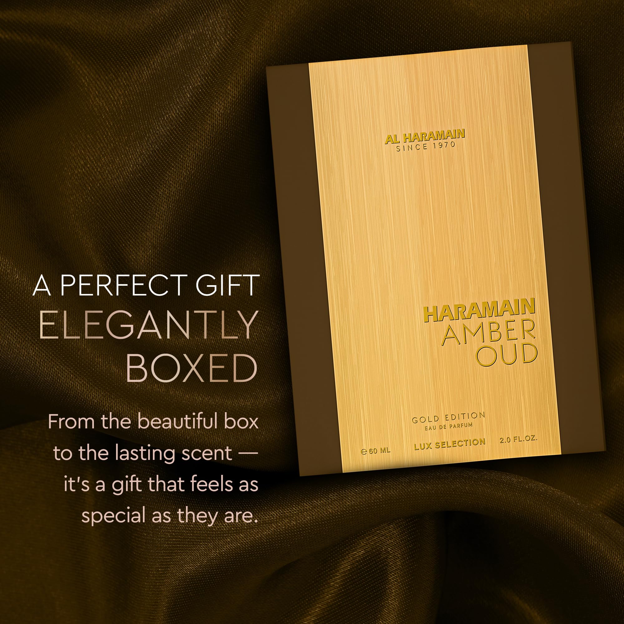 Al Haramain Amber Oud Gold Edition - Arabian Perfume for Women and Men Unisex - Long Lasting Amber - 2 oz