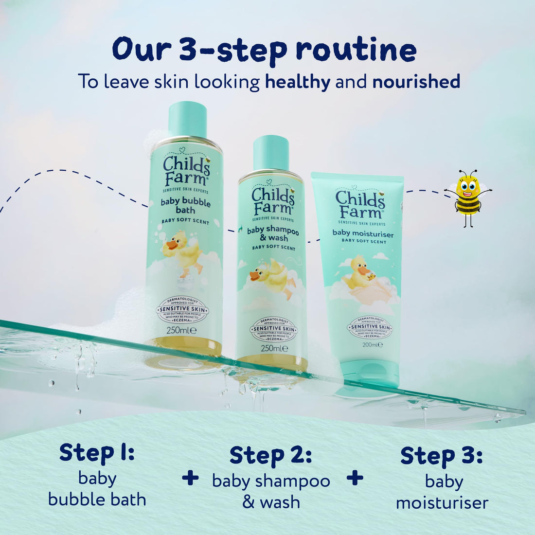 Childs Farm Baby Moisturiser, Baby Soft Scent | Moisturising & Hydrating | Suitable for Newborns with Dry, Sensitive Skin, 500ml
