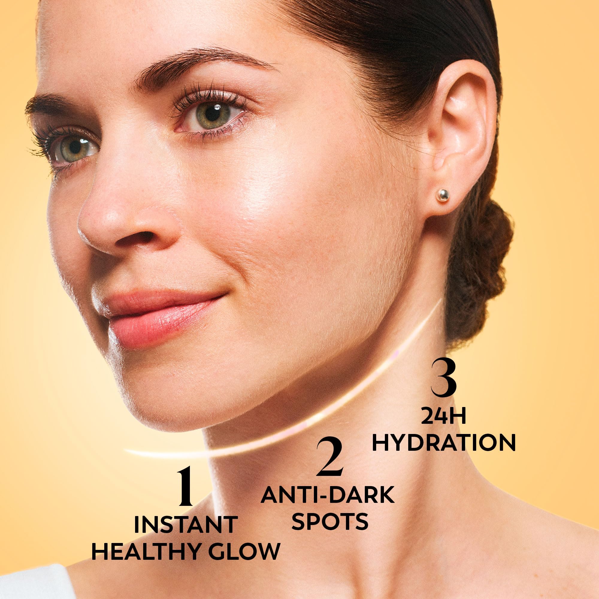 Olay Vitamin C Brightening Body Lotion, 24HR Moisturising Cream for Full Body Skin Care, Evens Skin Tone, with Vitamin C, Vitamin B5 B3, Glycerin, Smooth and Moisturised Skin, No Greasy Residue, 500ml