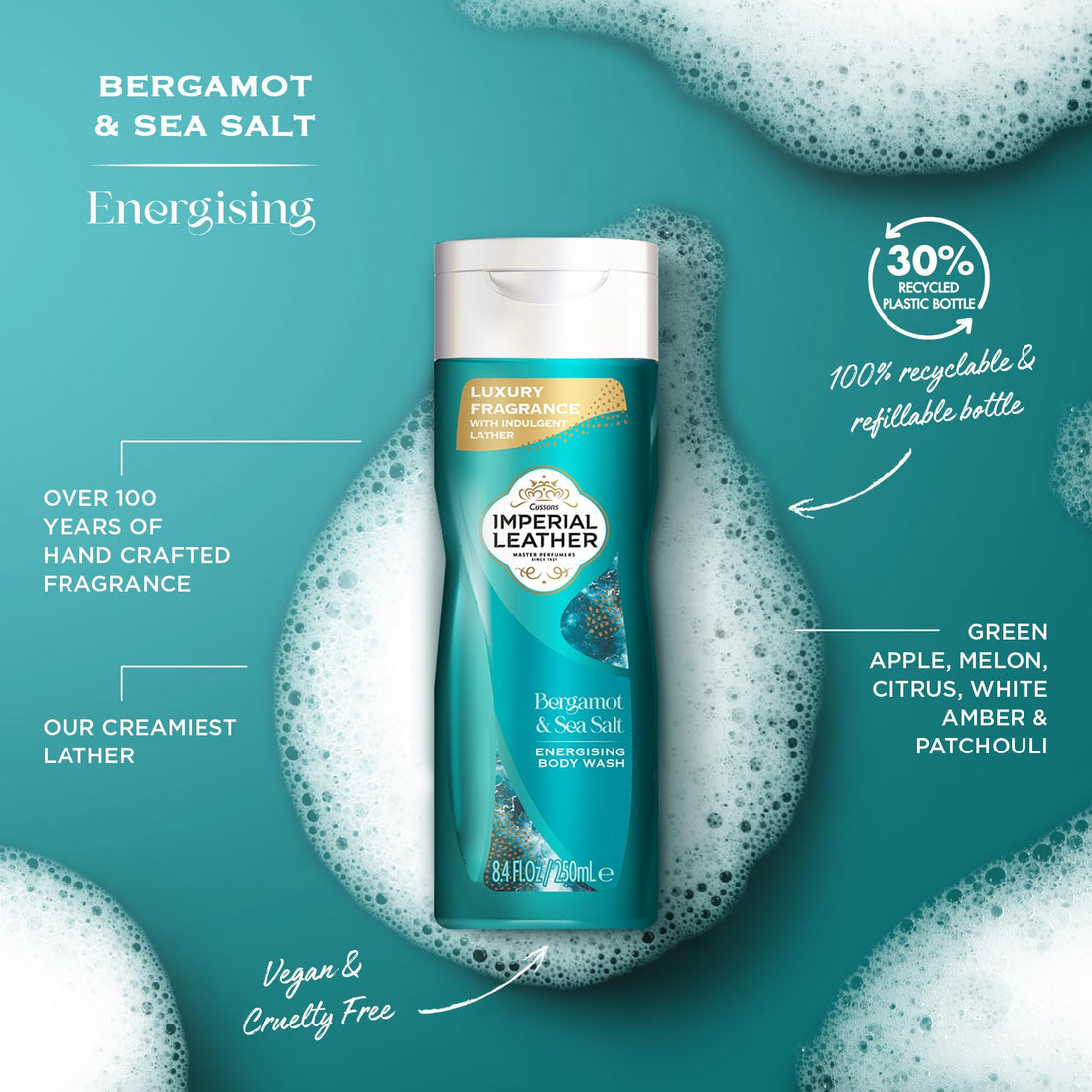 Imperial Leather Body Wash Cotton Flower & Vanilla 250ml