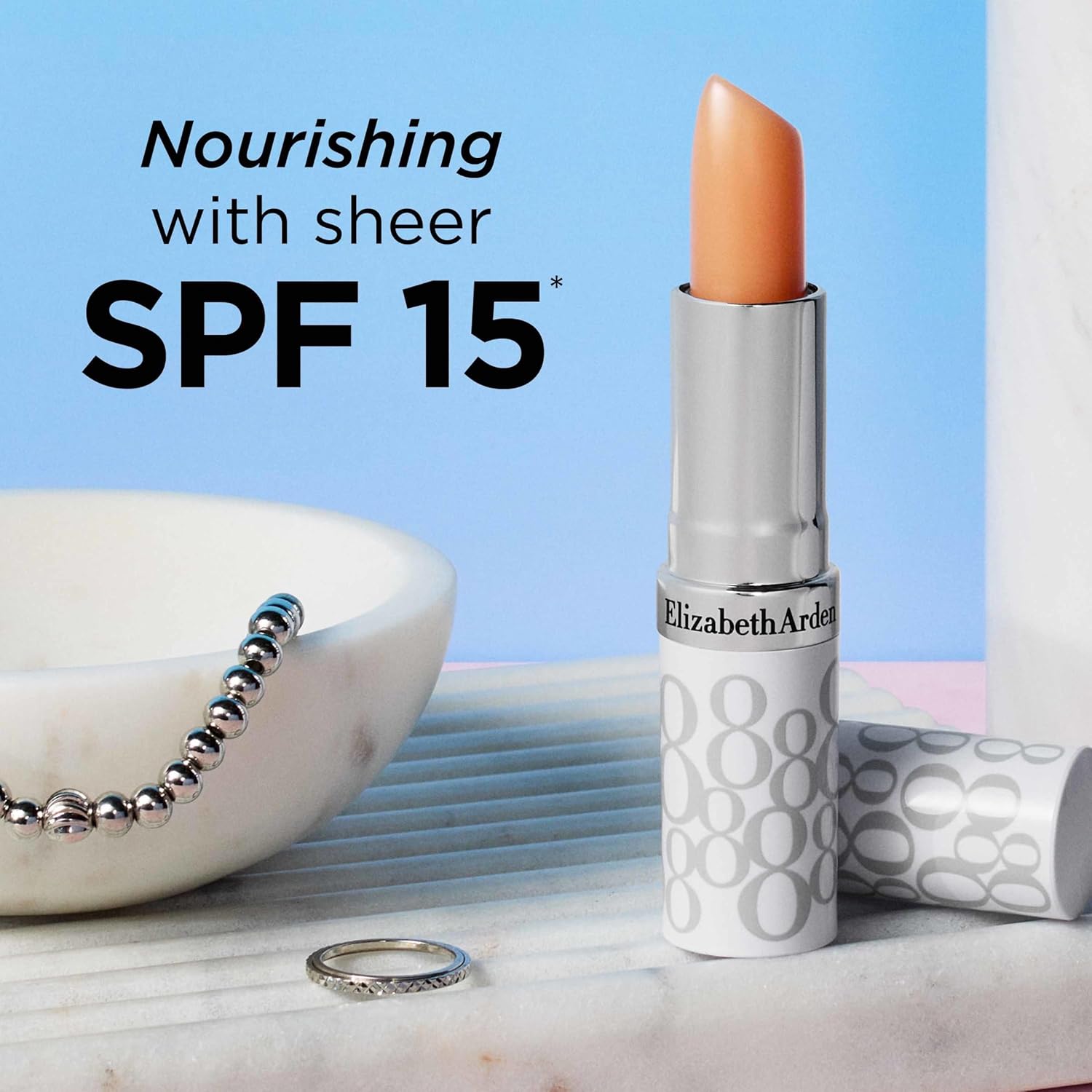 Elizabeth Arden Eight Hour Cream Lip Protectant Stick, SPF 15 Sunscreen Balm, Moisturizer for Dry, Cracked Lips with Shea Butter, Coconut Oil & Vitamin E, 0.13 oz Halalzen