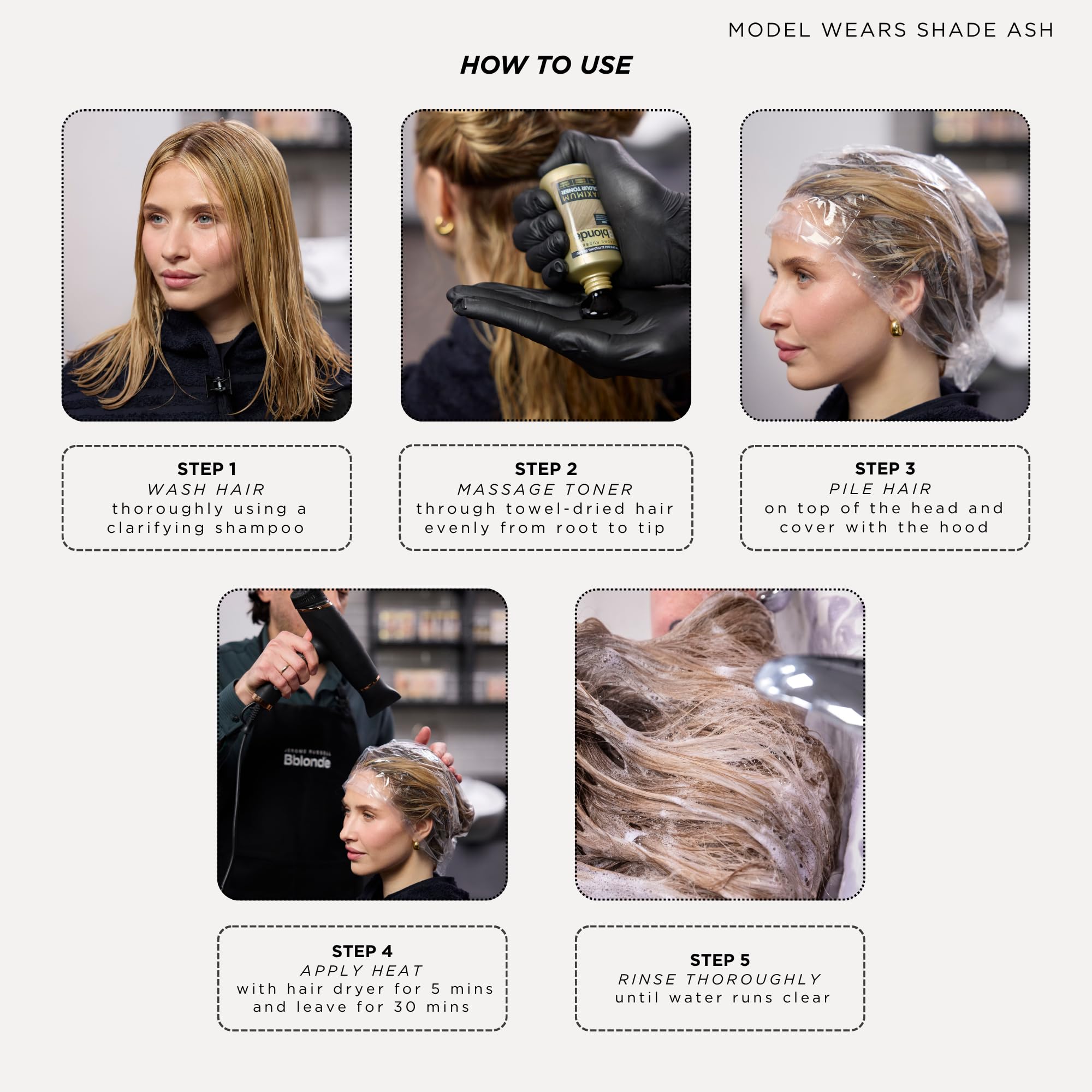 Jerome Russell Bblonde SILVER Hair Toner | Non-Permanent Violet Toner | Neutralises Yellow & Brassy Tones | Salon-Quality Cool Blonde Results | Vegan | 75ml