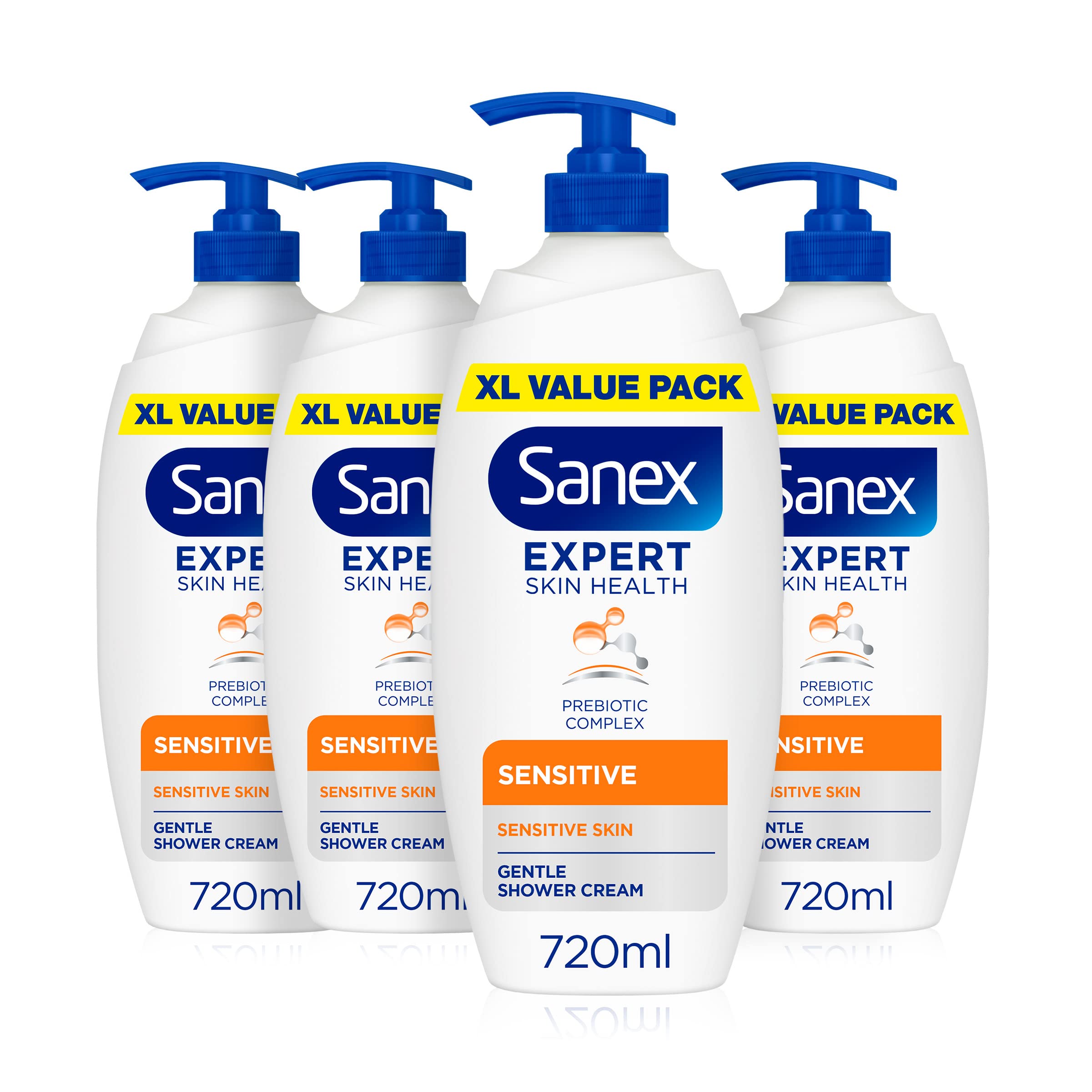 Sanex Expert Skin Health Head to Toe Kids’ Body Wash 720ml - protects delicate skin - children’s shower gel - gently cleanses - 12h hydration - dermatologically tested - paediatrician approved