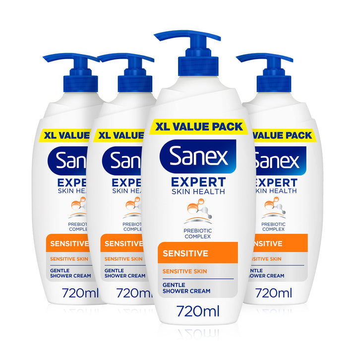 Sanex Expert Skin Health Head to Toe Kids’ Body Wash 720ml - protects delicate skin - children’s shower gel - gently cleanses - 12h hydration - dermatologically tested - paediatrician approved