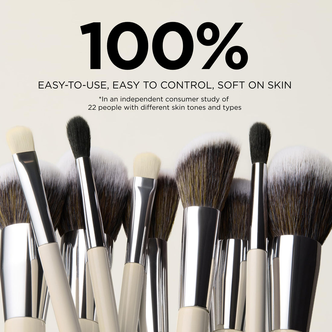 Haleys Beauty Kabuki Foundation Brush For Applying Powder, Foundation, Bronzer, Blush, and Mineral Make up, Soft Bristles, Seamless Blending, Makeup Brushes Essential, Vegan & Cruelty Free