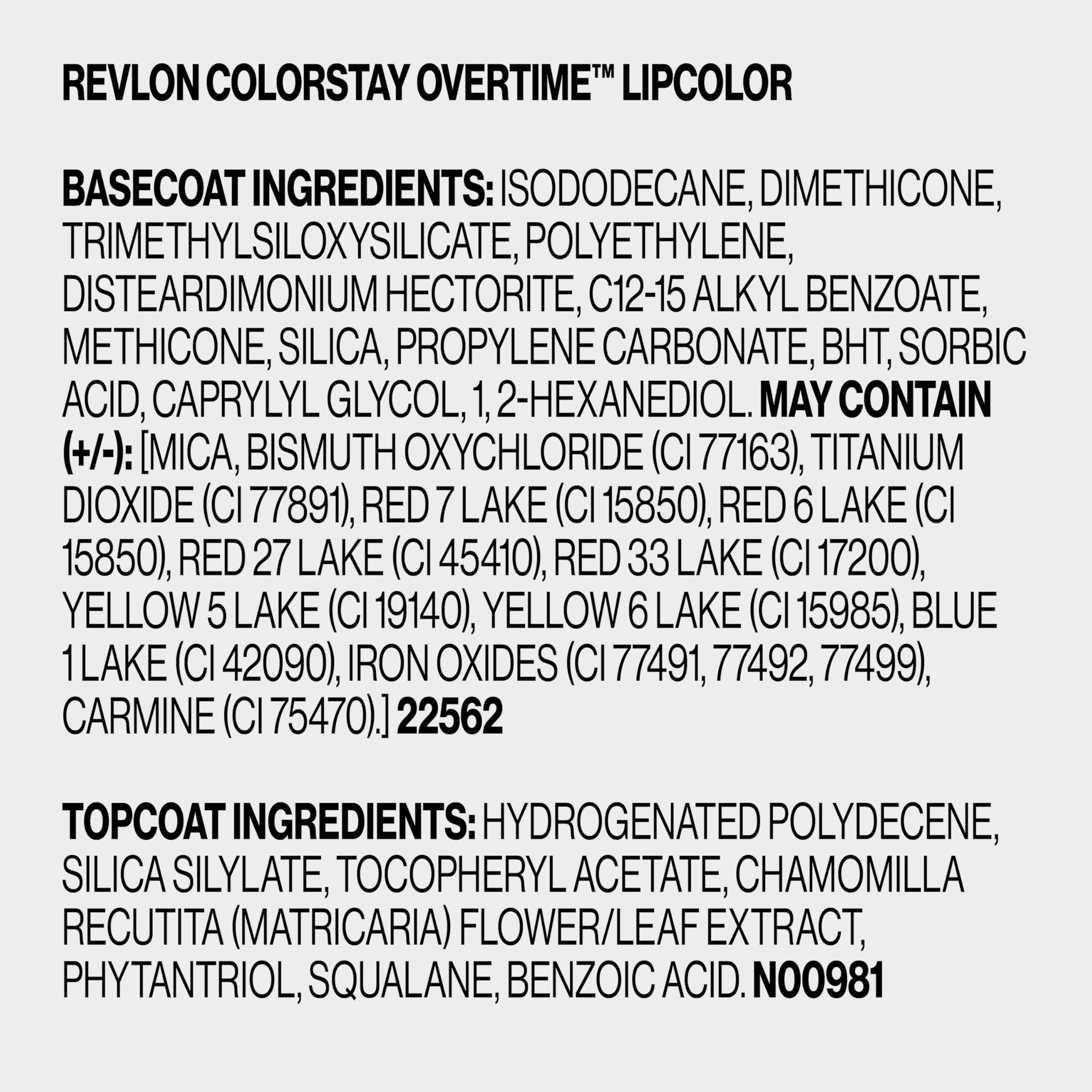 Revlon Liquid Lipstick with Clear Lip Gloss, ColorStay Overtime Lipcolor, Dual Ended with Vitamin E, 370 Everlasting Rum, 0.07 Fl Oz